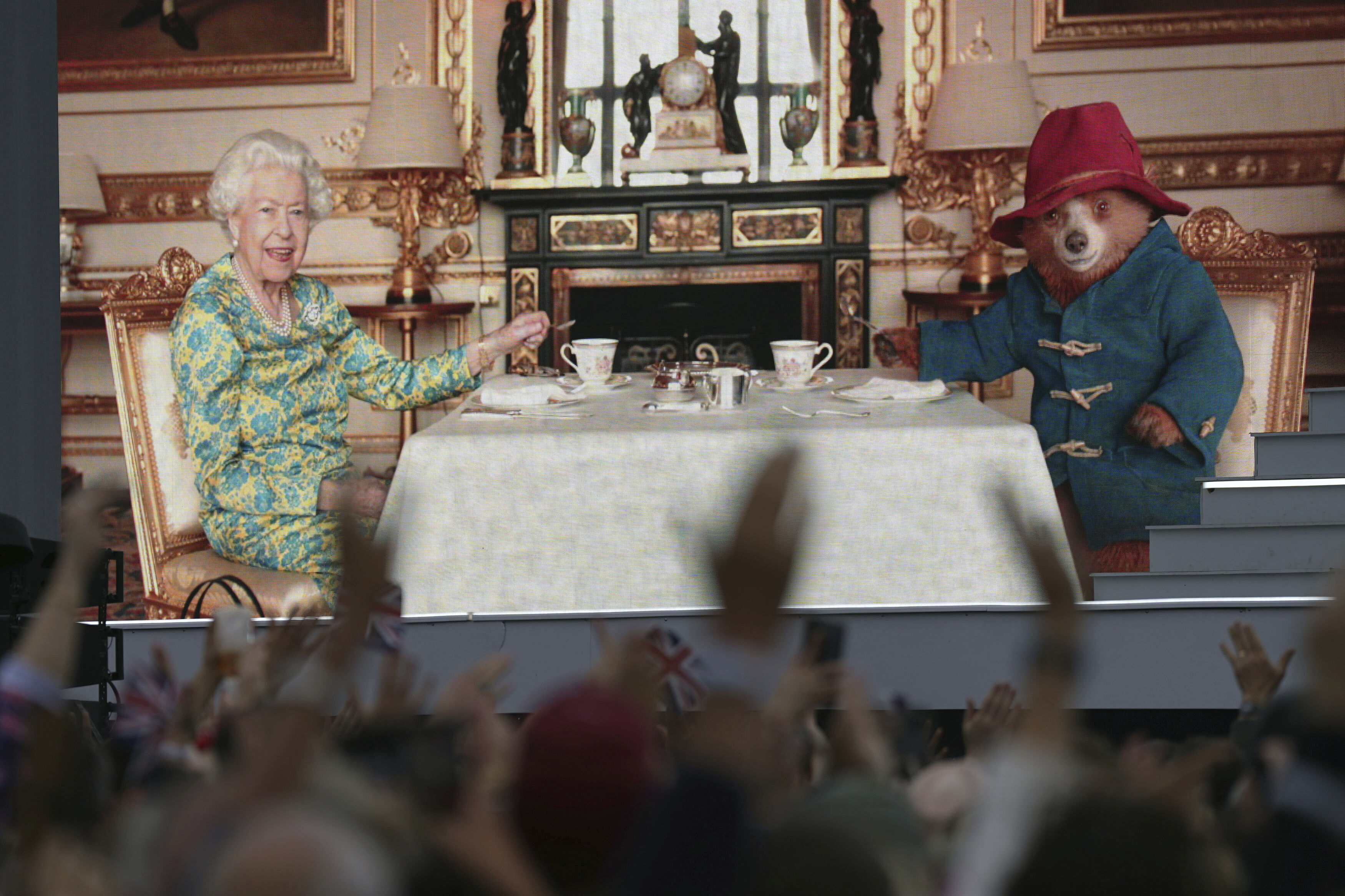 Queen Elizabeth and Paddington Bear