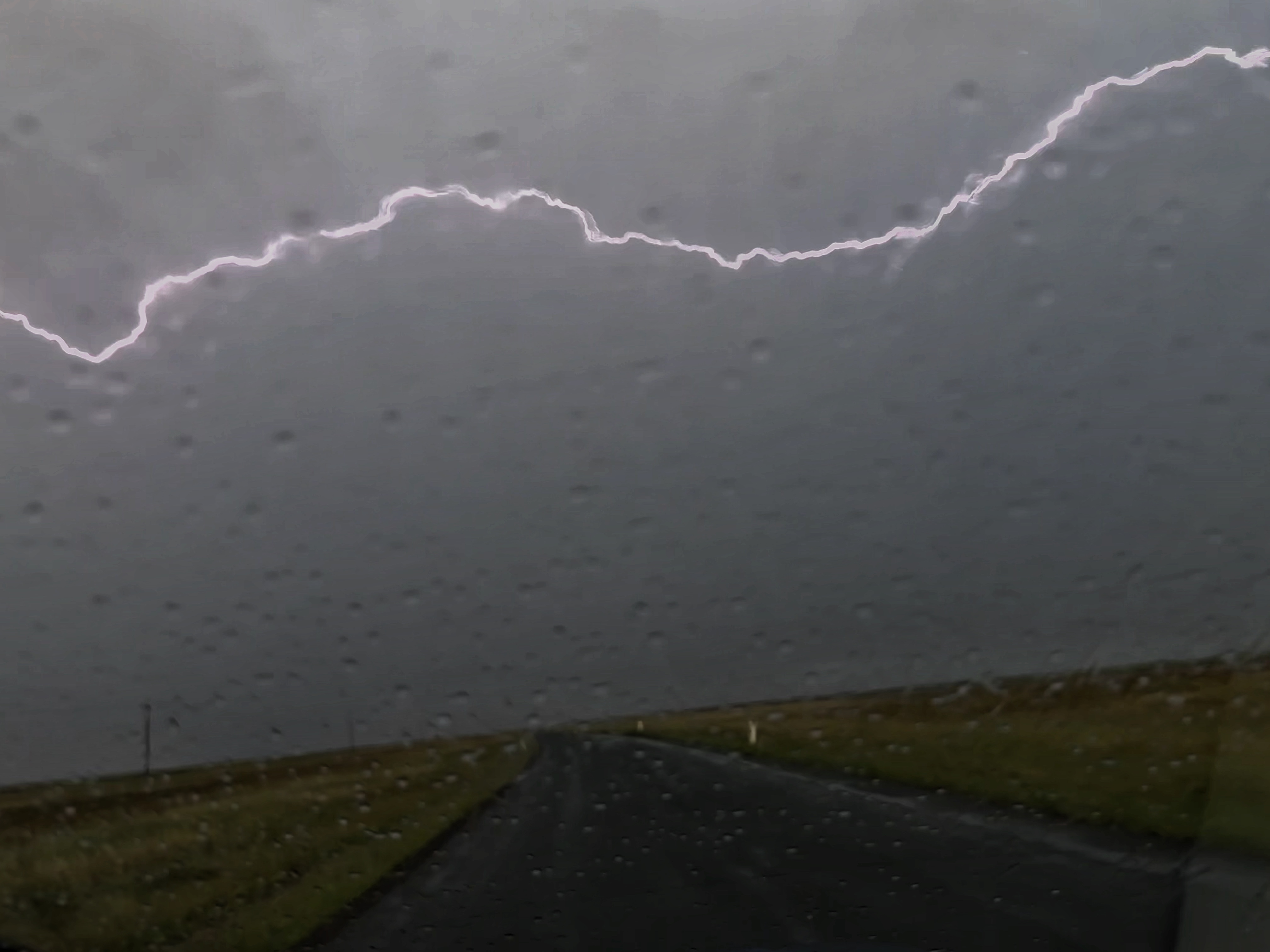 Lightning dances across the sky near Griffith, NSW. Severe storms brought torrential rain to the Riverina in the state's south west. 