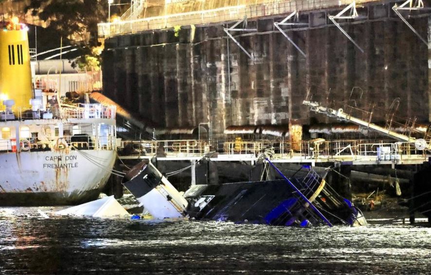 MV Cape Don ship keeper Daniel Callender watched on as the ferry started "sinking rapidly".