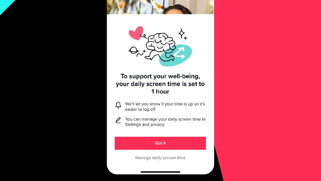 New wellbeing features on TikTok.