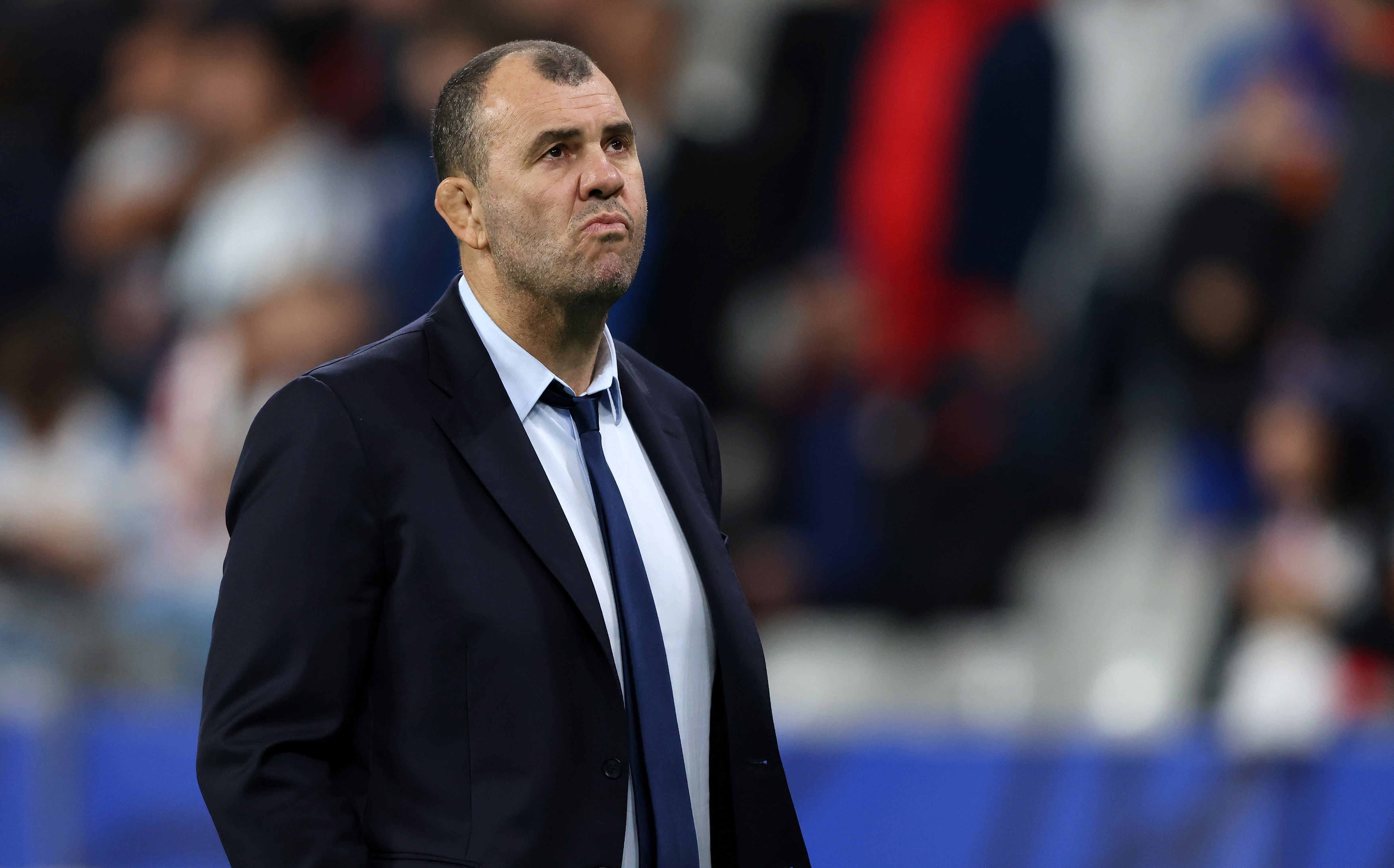 Michael Cheika at Stade de France.