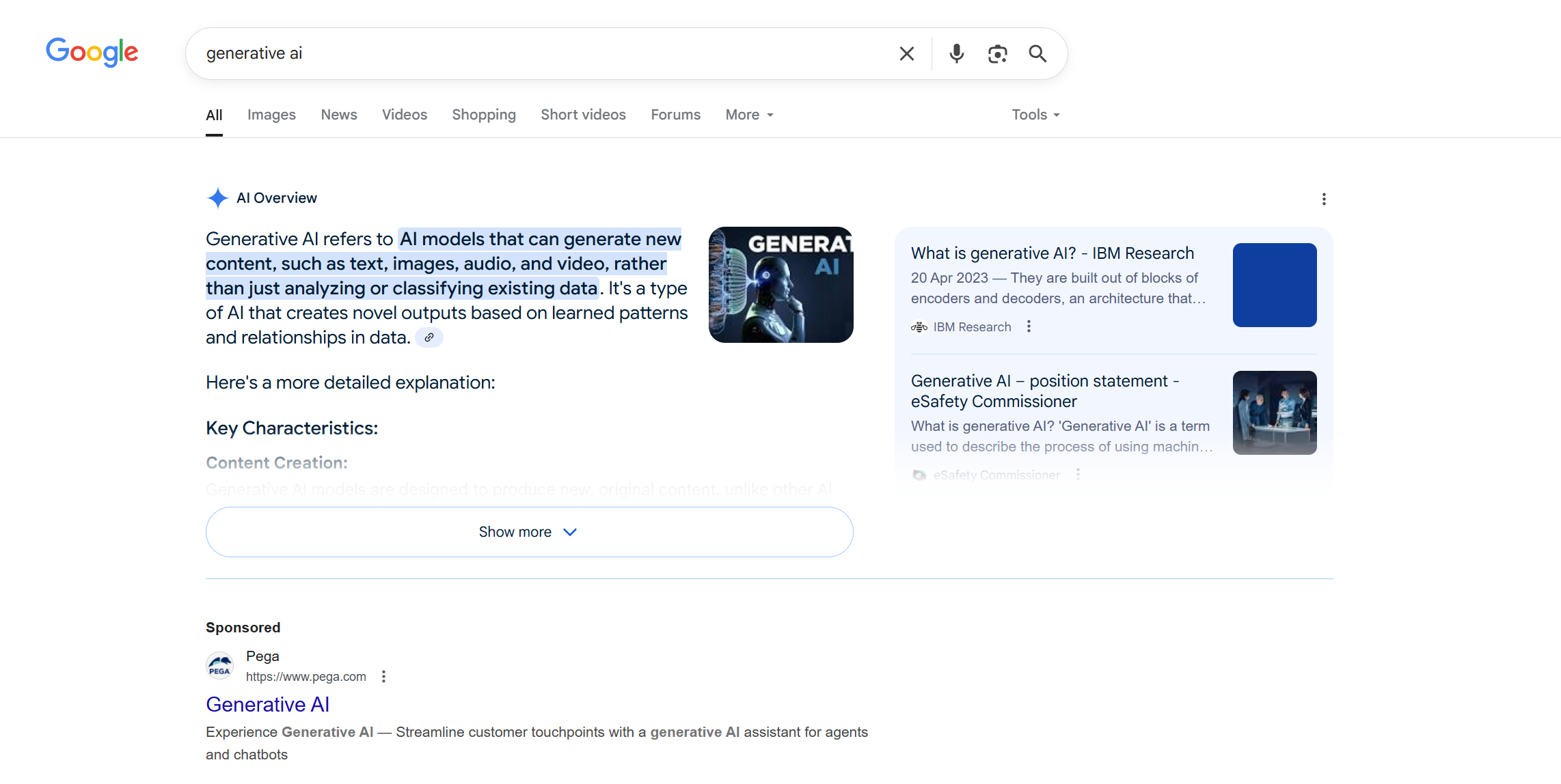 Google now shows AI summaries for most searches.
