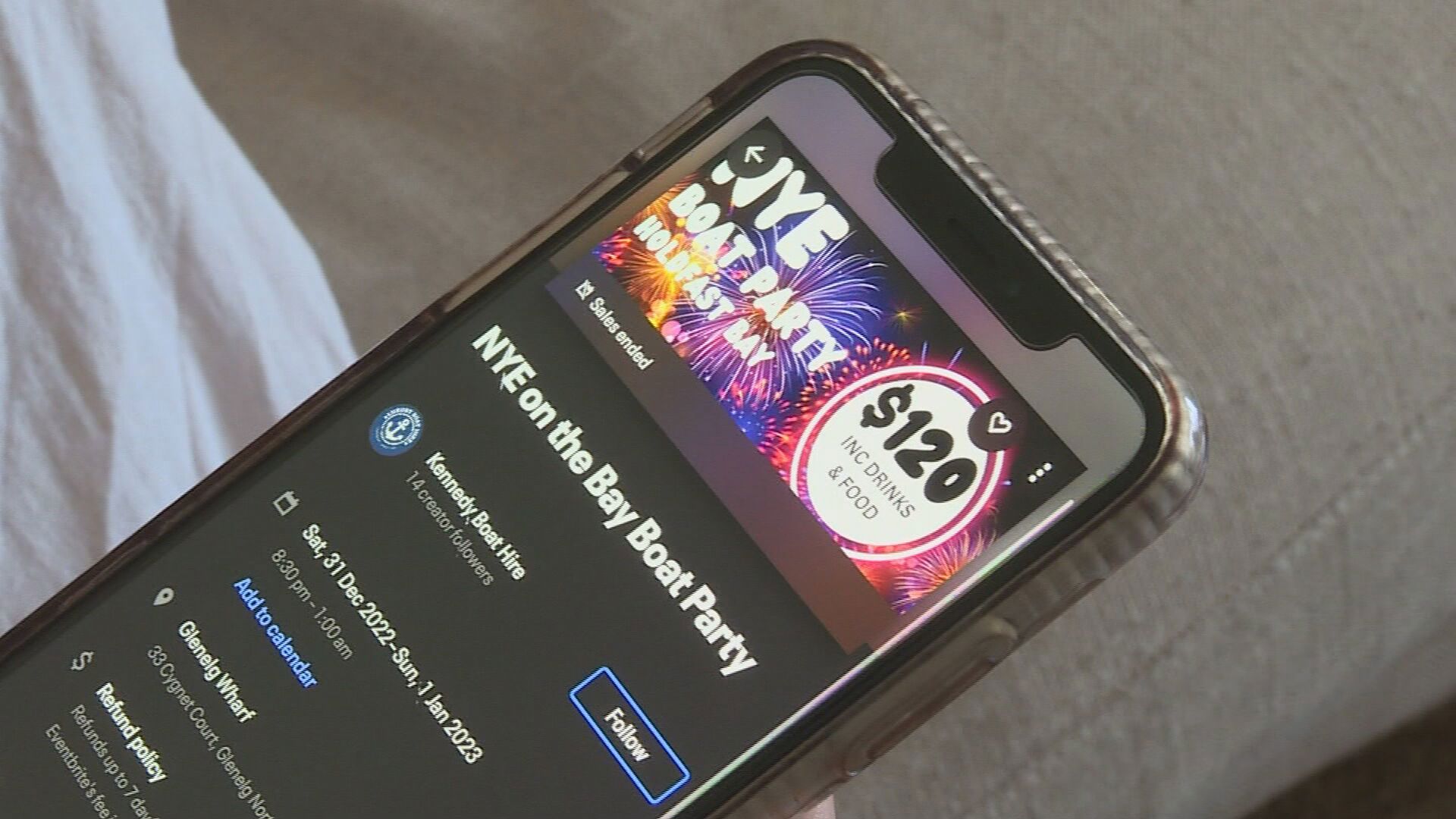 South Australia fake New Year's Eve cruise scam