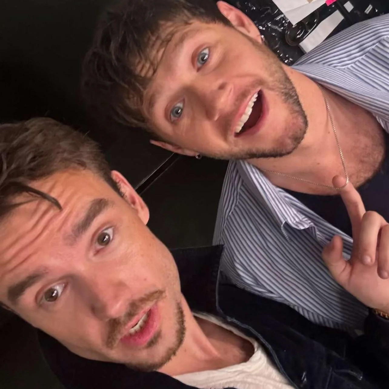 Liam Payne y Niall Horan en el show de este último en 2024.