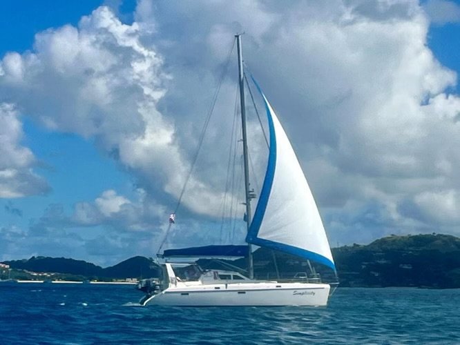 Kathy Brandel and Ralph Hendry's yacht.