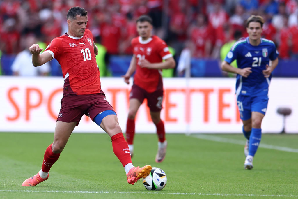 UEFA EURO 2024 round of 16 match between Switzerland and Italy; Swiss skipper Granit Xhaka