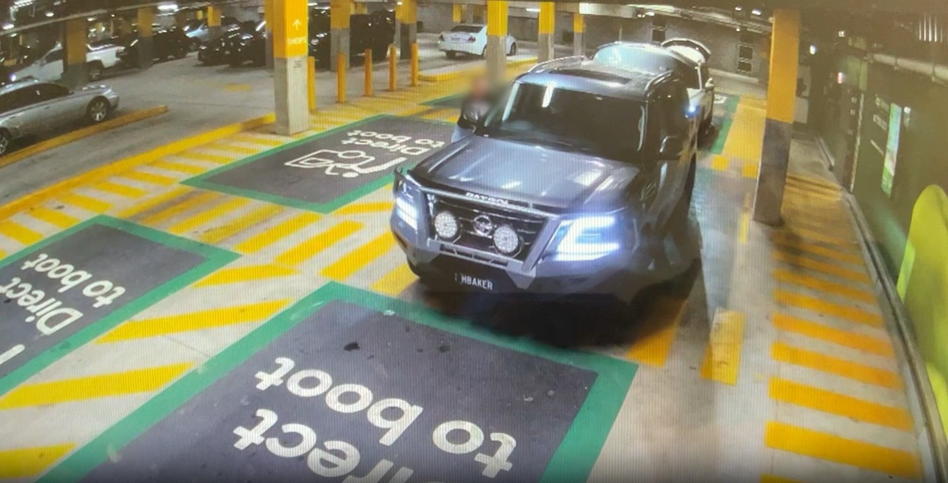 She then allegedly drove off again without the child, crashing into two pedestrians as she drove away - a 16-year-old male and a 39-year-old woman.