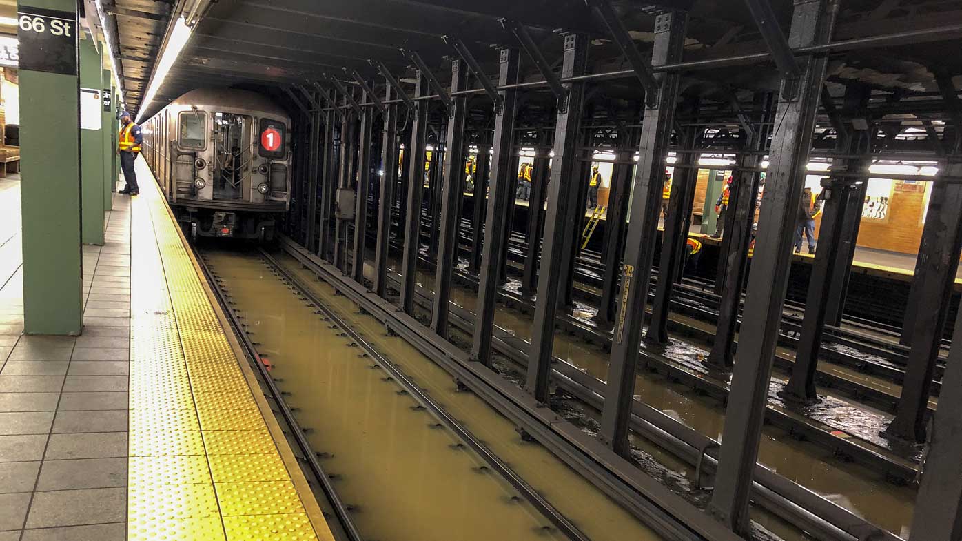 Visaya Hoffie tripped and fell onto subway tracks at a New York station.