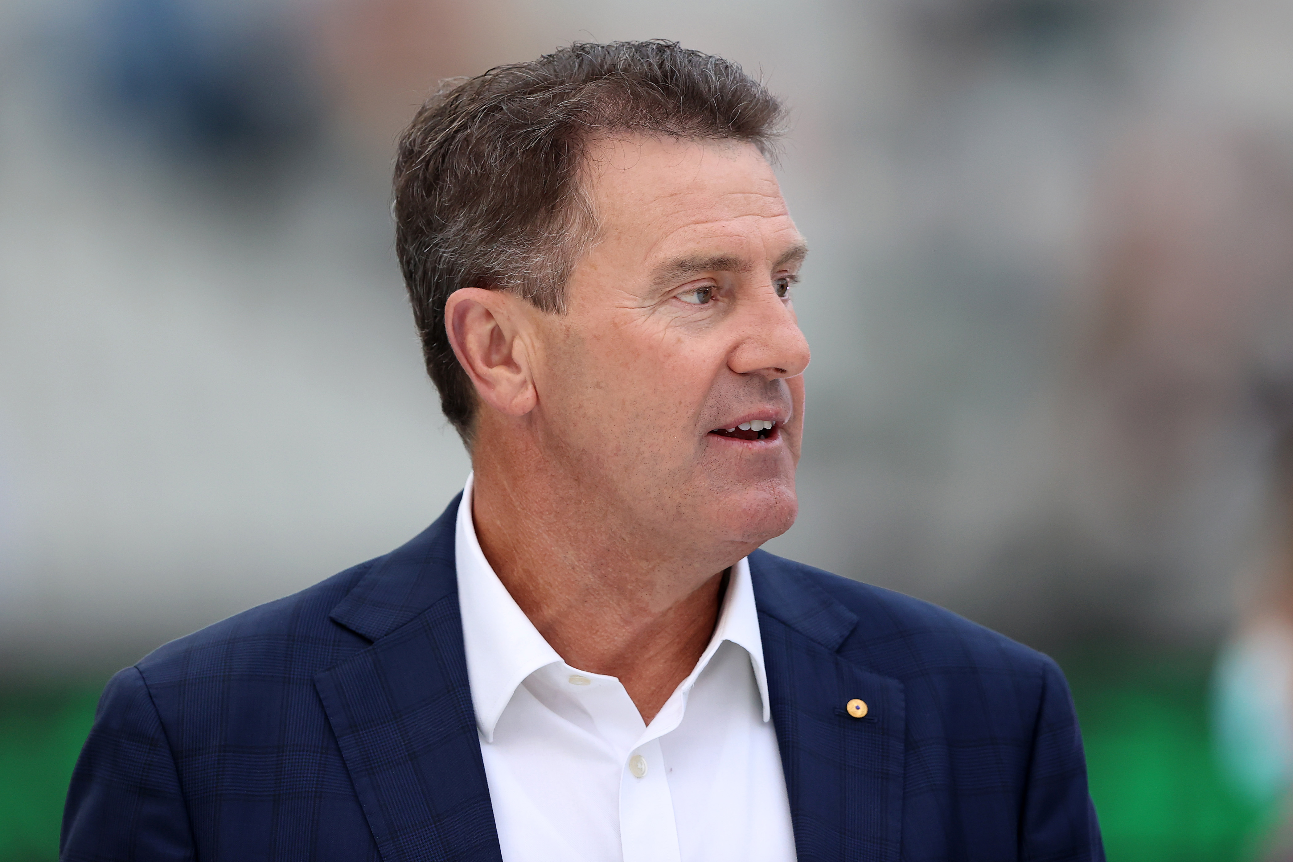 MELBOURNE, AUSTRALIA - MARCH 30: Former cricketer Mark Taylor attends the state memorial service for former Australian cricketer Shane Warne at the Melbourne Cricket Ground on March 30, 2022 in Melbourne, Australia. Warne died suddenly aged 52 on Friday 4 March while on holiday in Thailand. (Photo by Robert Cianflone/Getty Images)