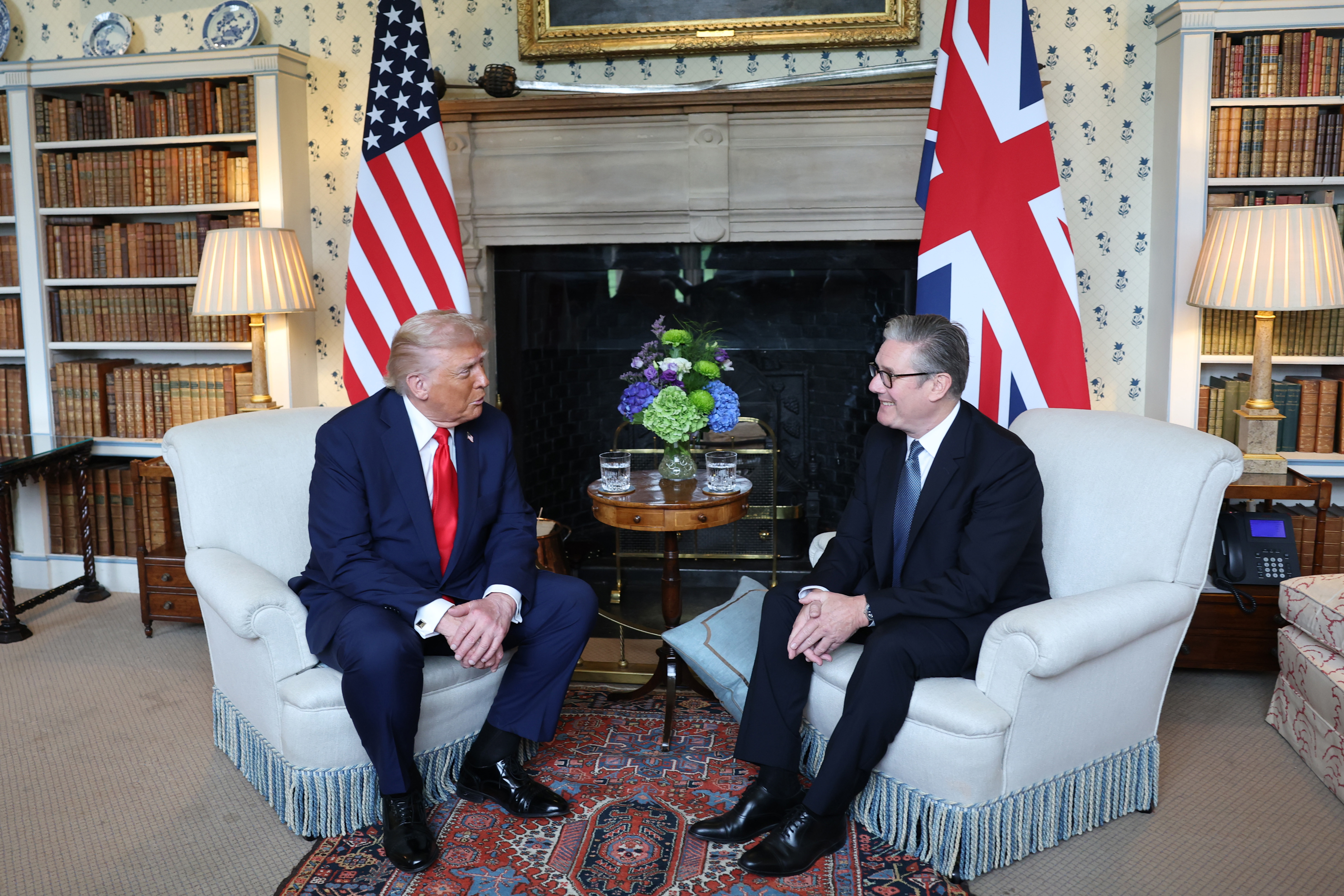 Keir Starmer, US President Donald Trump 