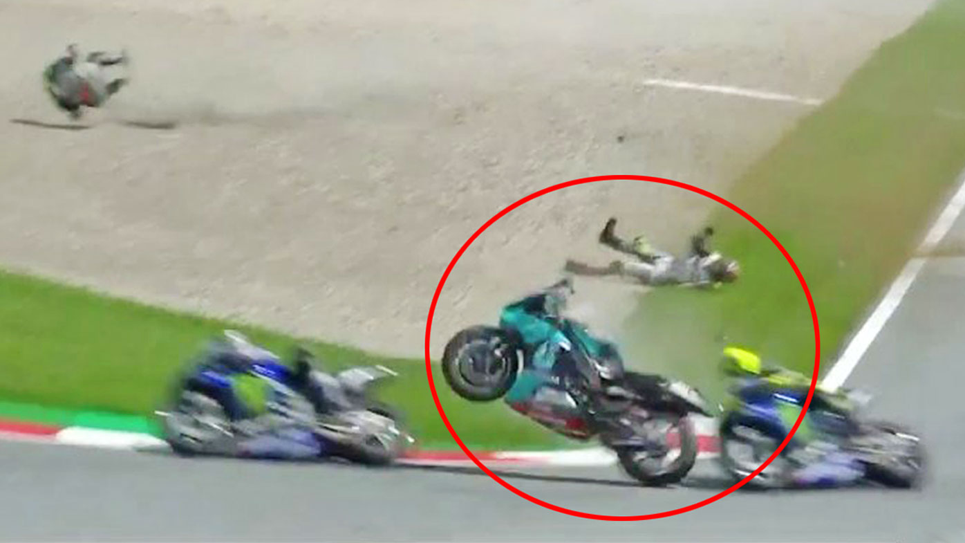 How do riders survive a MotoGP crash