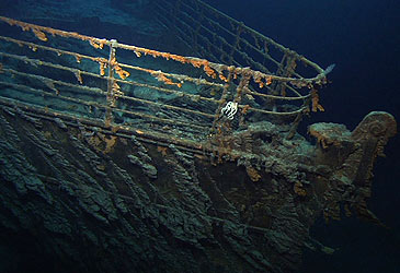 Bow of wreck of RMS Titanic (National Oceanic and Atmospheric Administration)