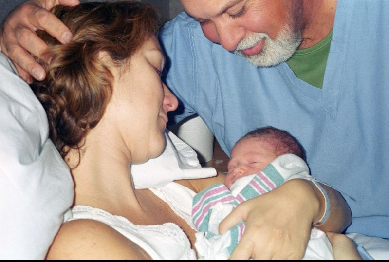 Celine Dion with her late husband Rene and first-born son Rene-Charles.