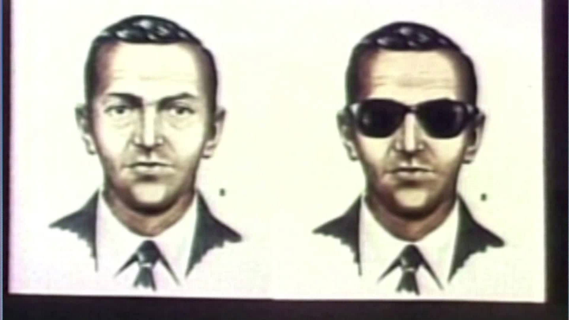 An artist's rendering of D.B. Cooper, who hijacked Northwest Orient Flight 305 out of Portland, Oregon, and demanded $200,000 in ransom.