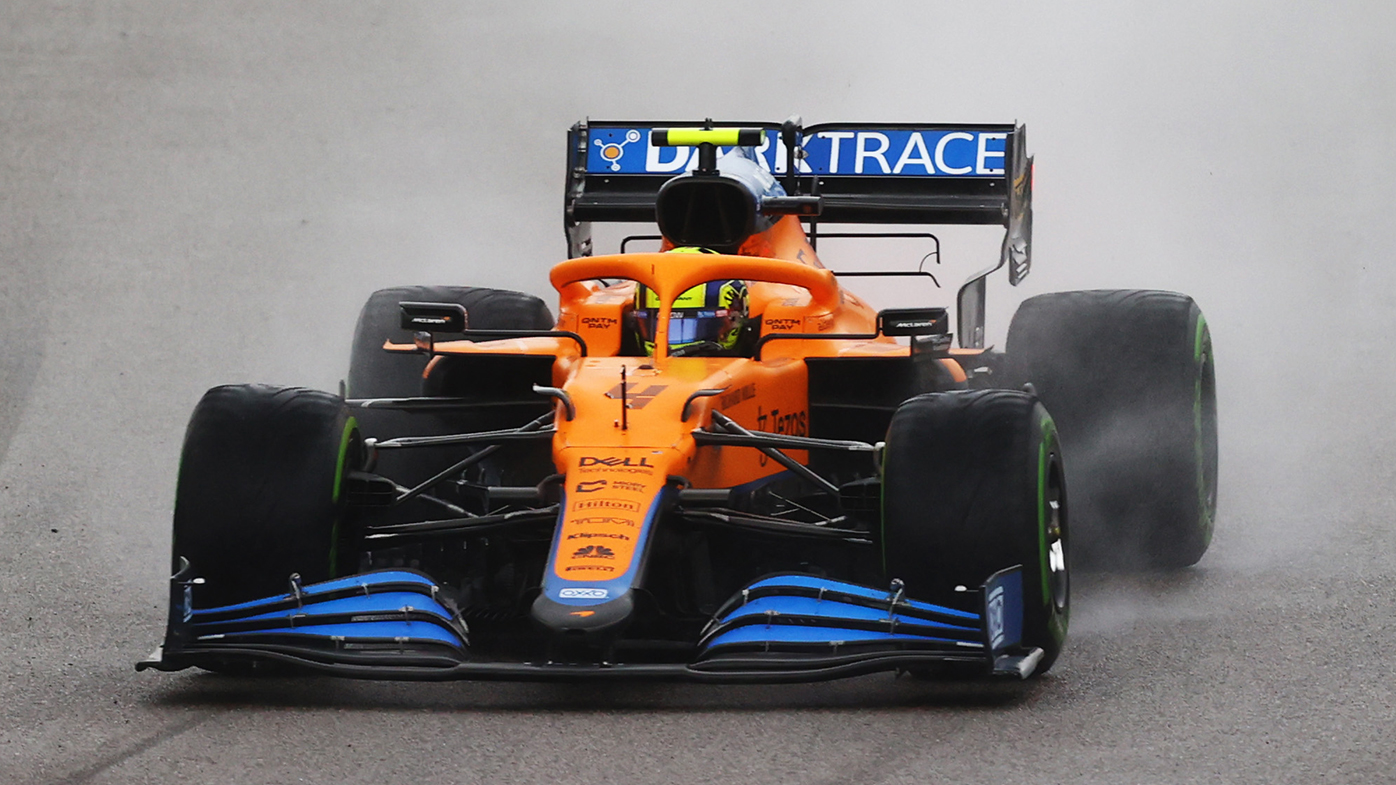 Rain denied Lando Norris his first grand prix win in Russia.