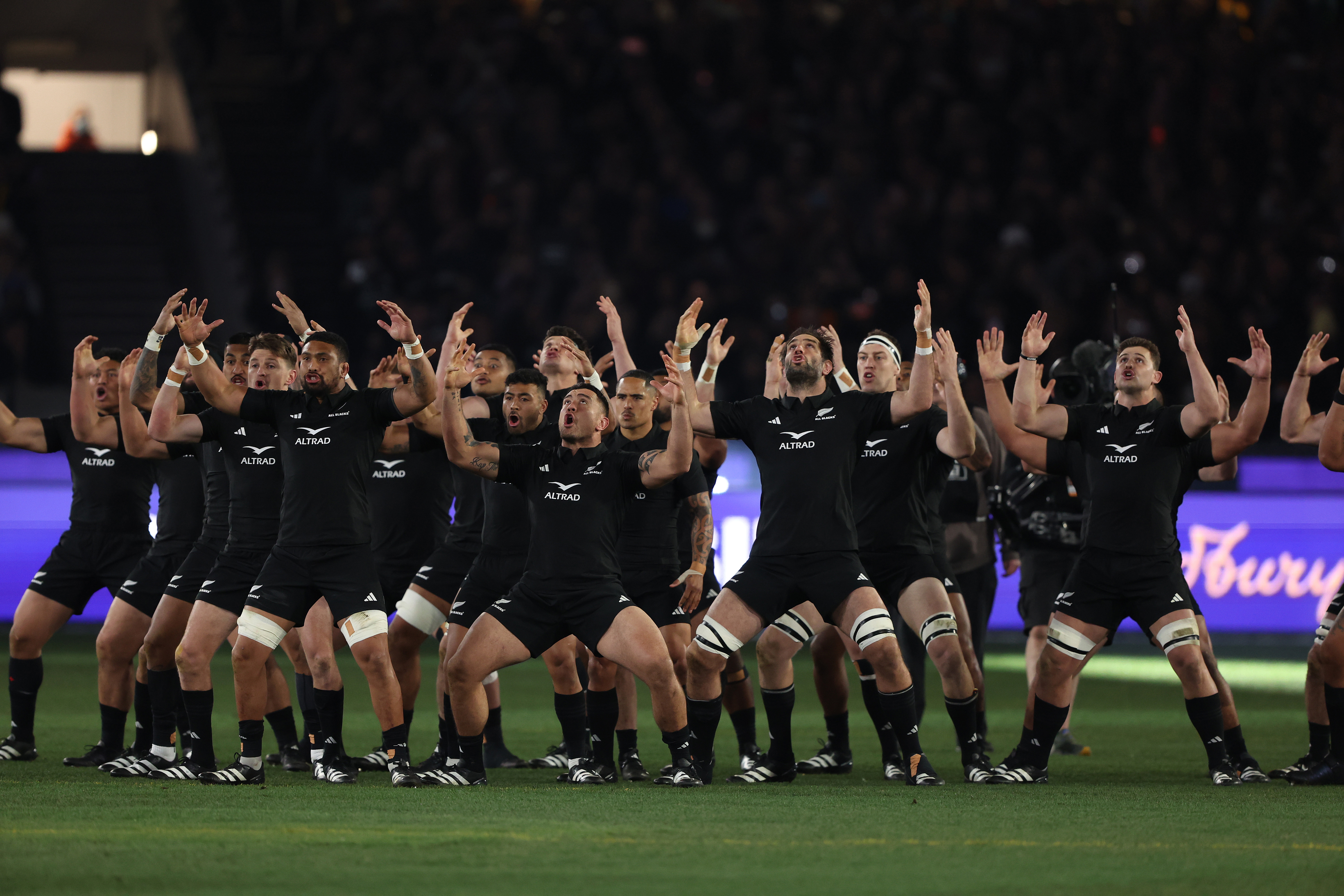 New Zealand perform the haka.