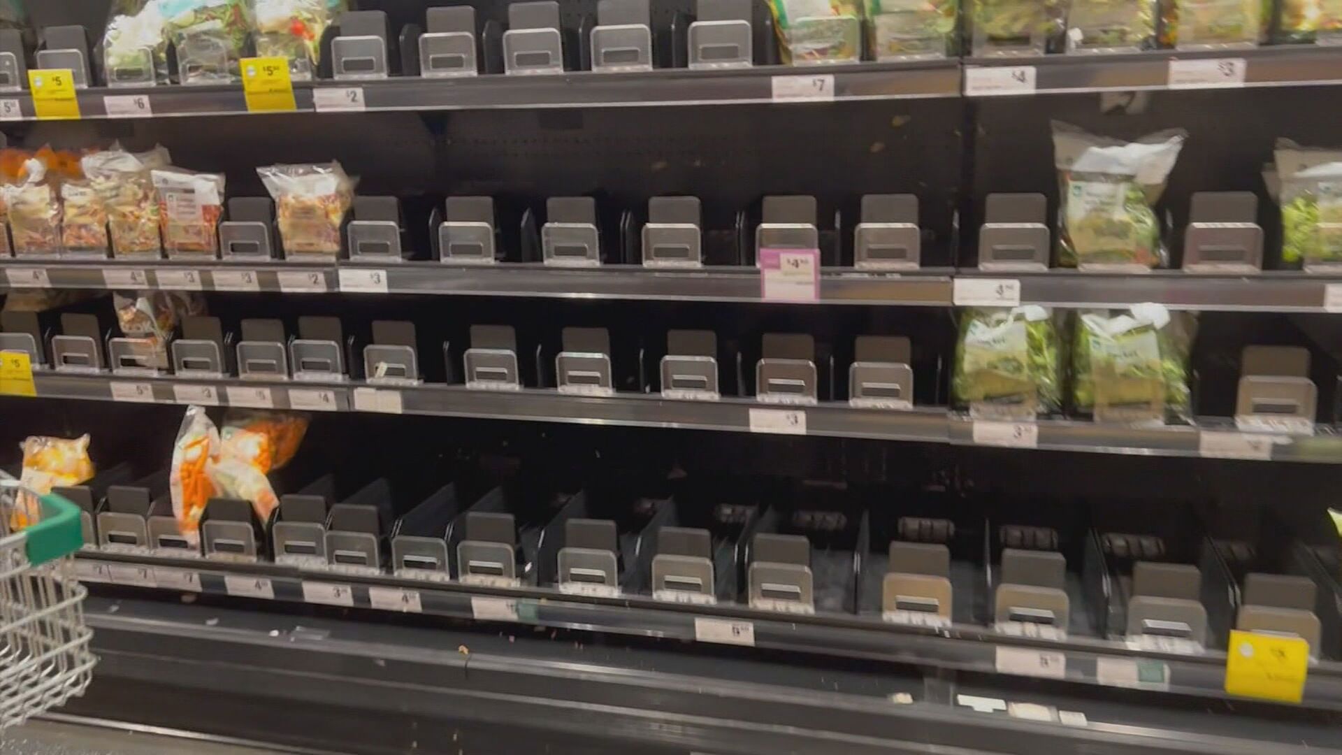 Woolworths spokesperson Sinead Harding said team members are working to get stock onto the shelves "as soon as possible".