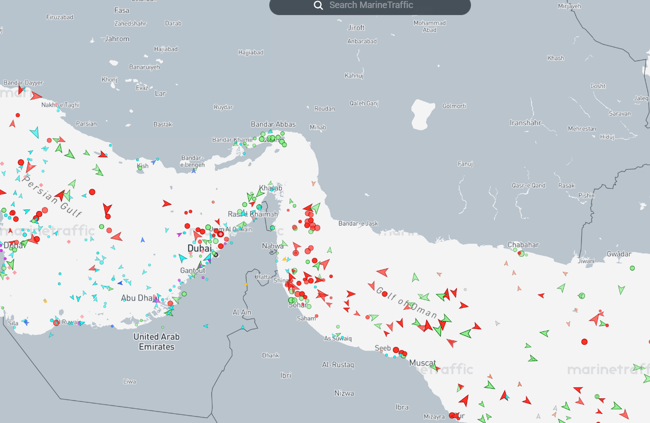 The Strait of Hormuz, the narrow passageway between the Persian Gulf and the Gulf of Oman has shut. 
