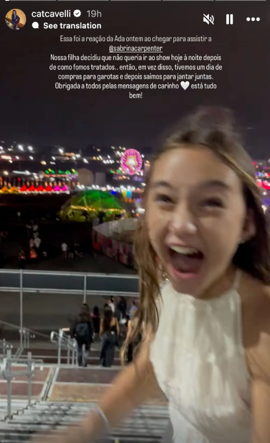 Ada Law Catherine harding daughter watching Sabrina Carpenter after Chappell Roan security guard drama