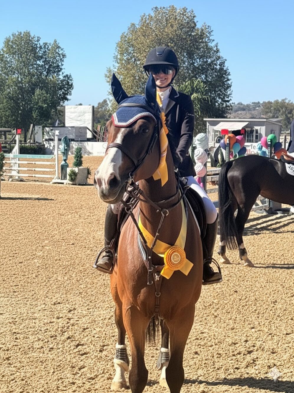 Grace Wahlberg with horse
