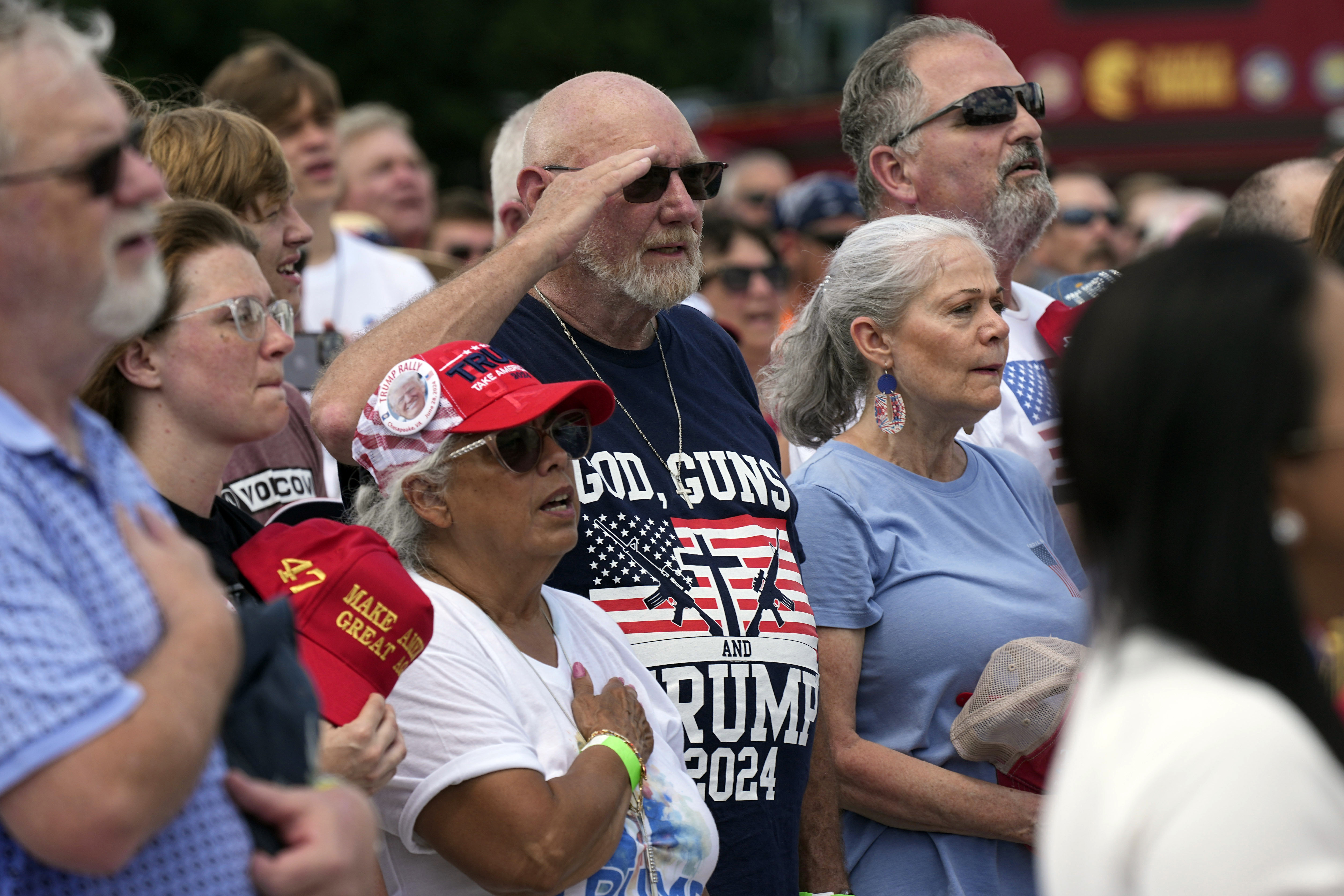 Partidarios del candidato presidencial republicano, el expresidente Donald Trump 