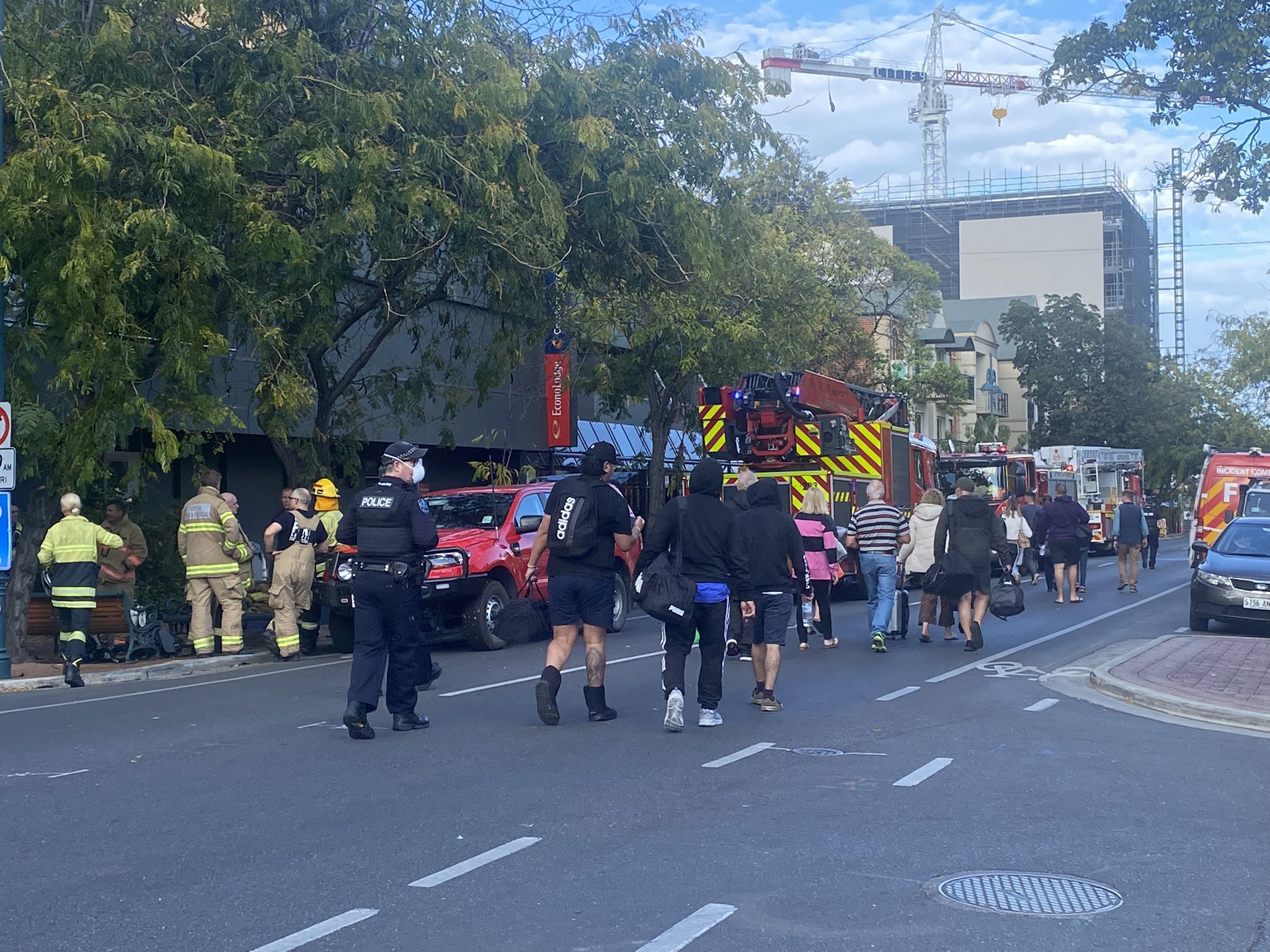 Guests have since been escorted back into the hotel, with staff now working with police to help arrange alternate accommodation if required.