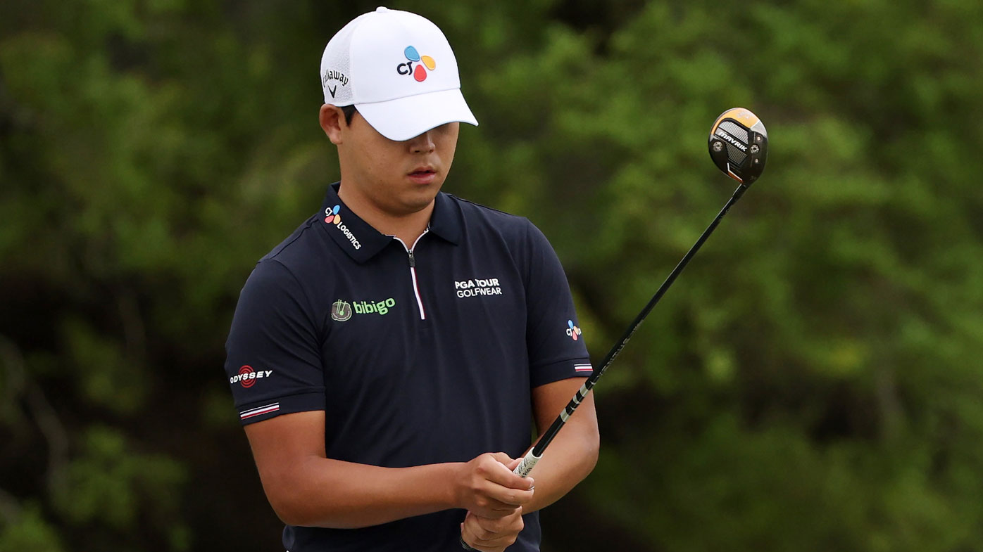 Masters golf news: Si Woo Kim breaks putter then uses driver to be ...