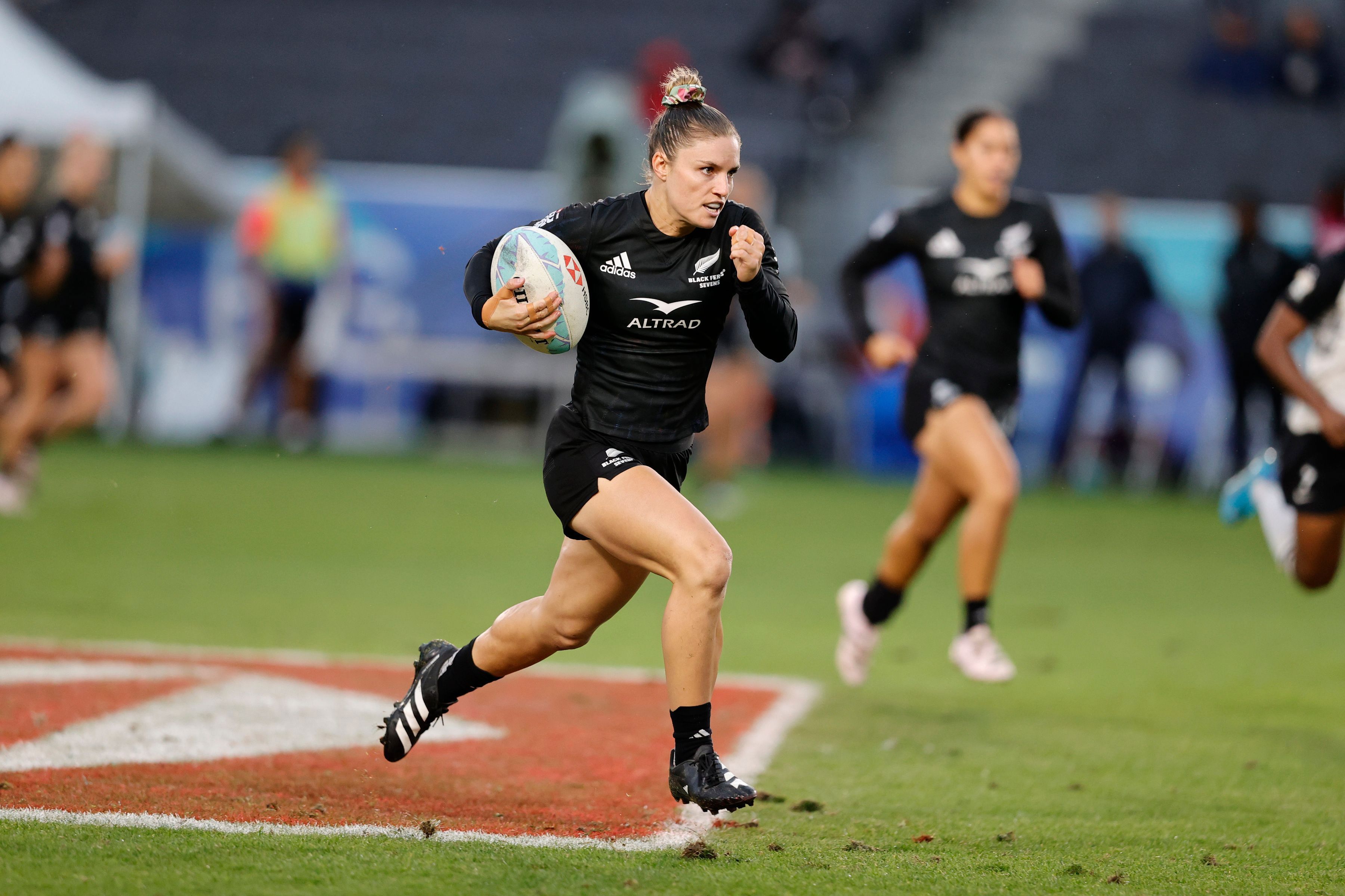 Michaela Blyde was the stand-out for New Zealand in the SVNS final against Australia.