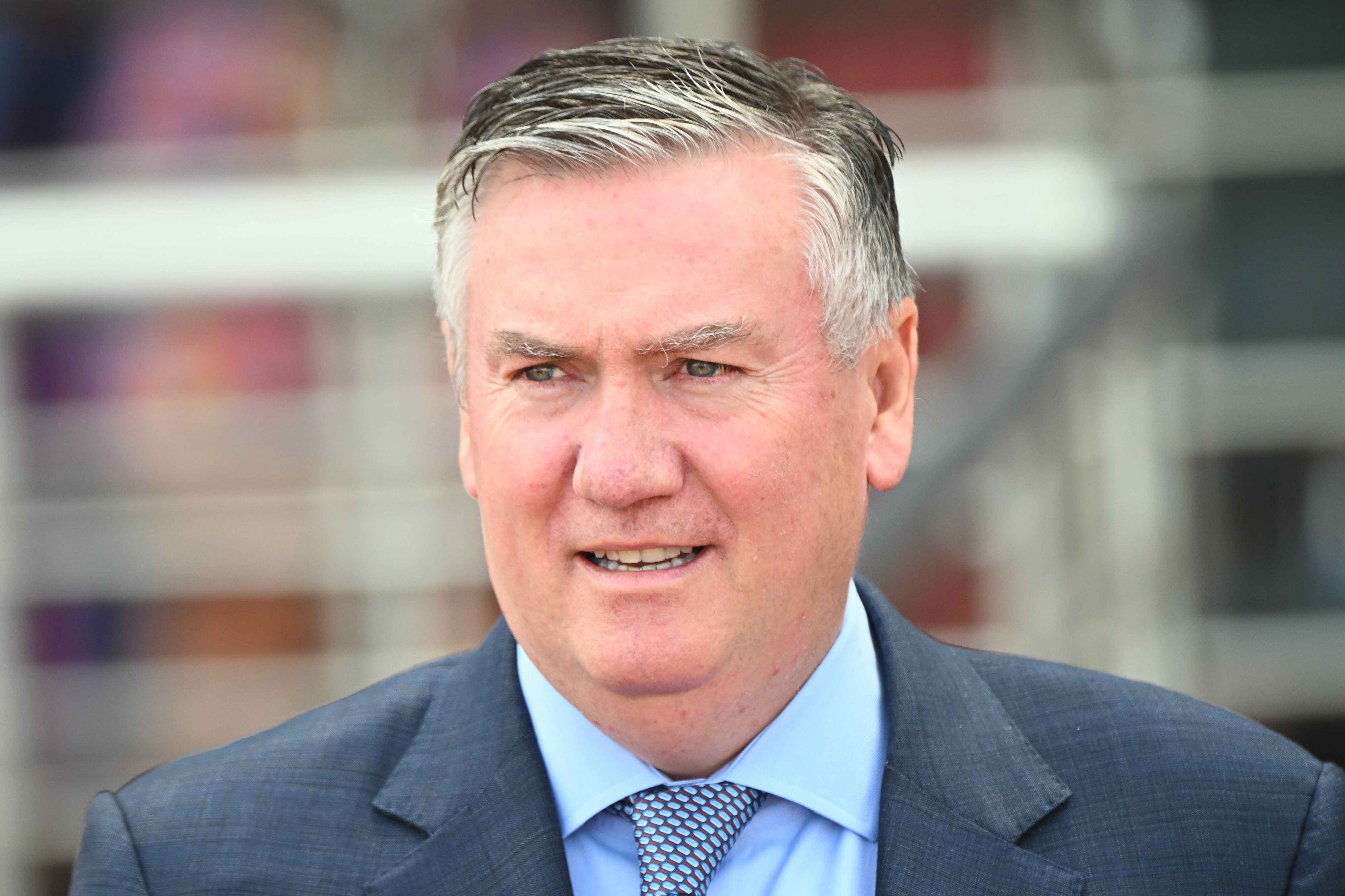 MELBOURNE, AUSTRALIA - OCTOBER 15: Eddie McGuire is seen during Caulfield Cup Day at Caulfield Racecourse on October 15, 2022 in Melbourne, Australia. (Photo by Vince Caligiuri/Getty Images)