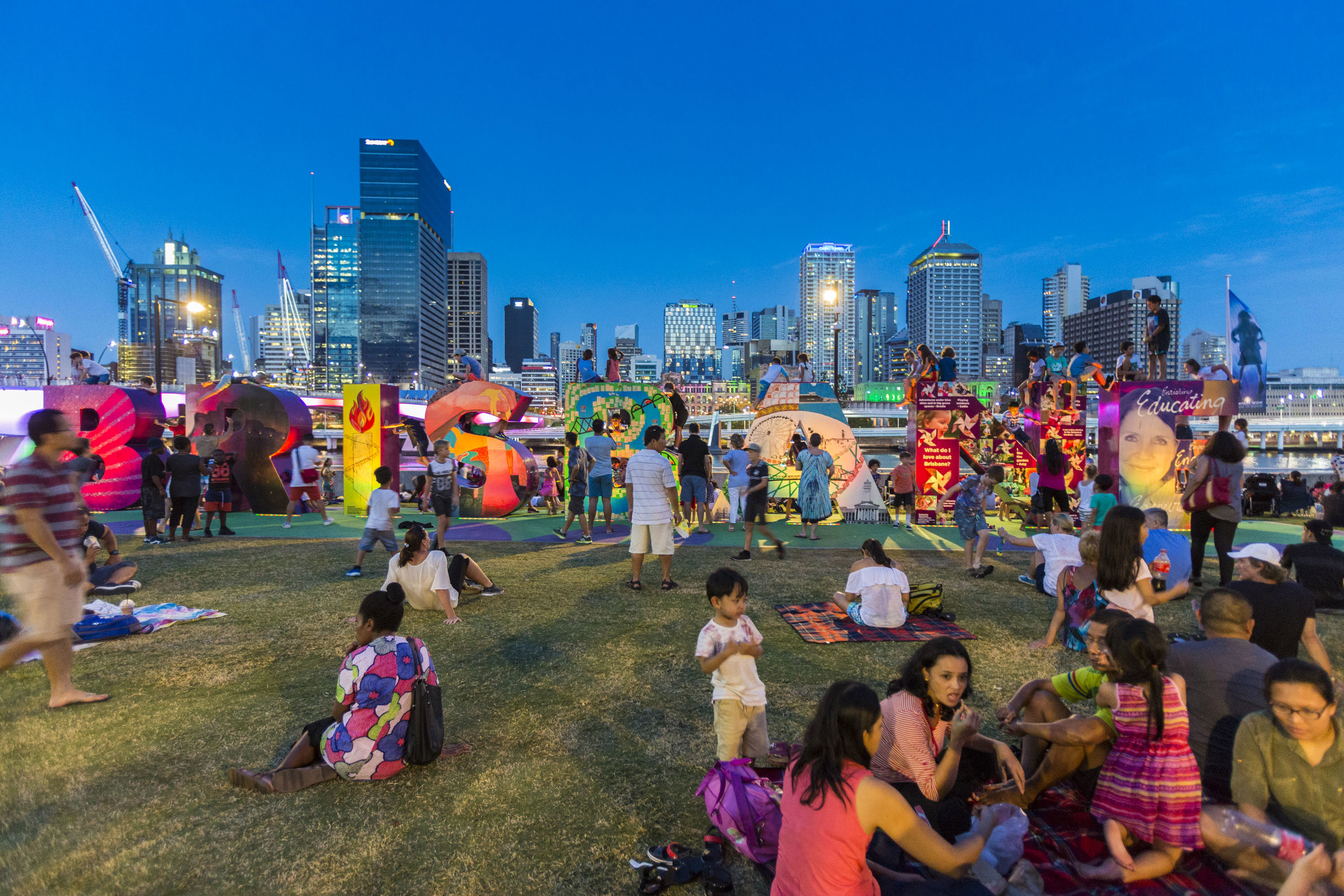 Southbank is a popular spot to celebrate New Year's Eve in Brisbane.