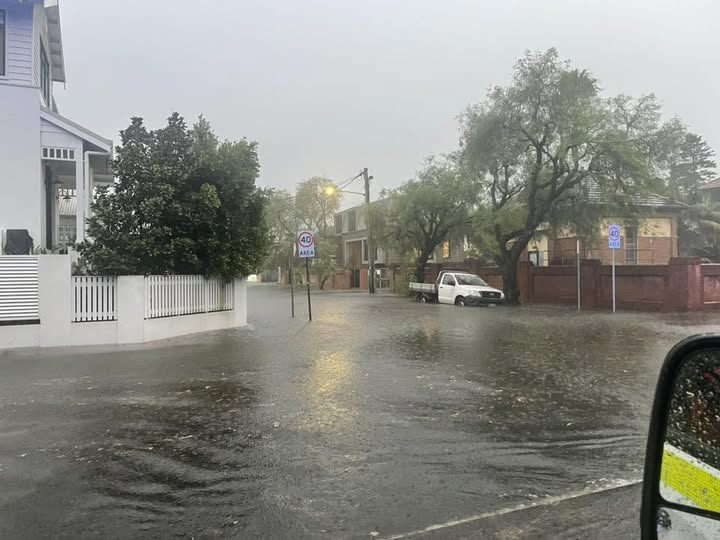 Flooding began on the Northern Beaches last night.