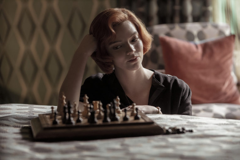 Anya Taylor-Joy as Beth Harmon as seen on Netflix's The Queen's Gambit. 