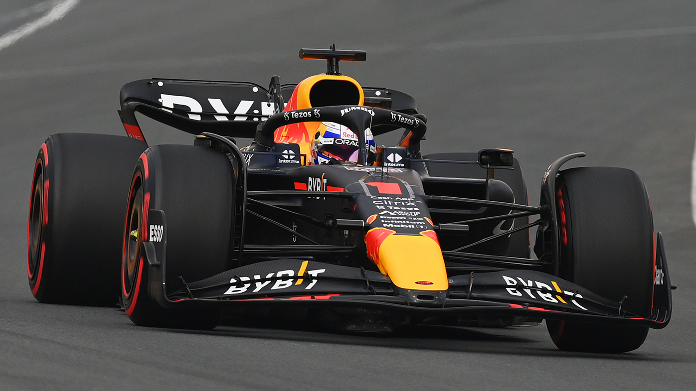 Max Verstappen on the way to victory at the Dutch Grand Prix.
