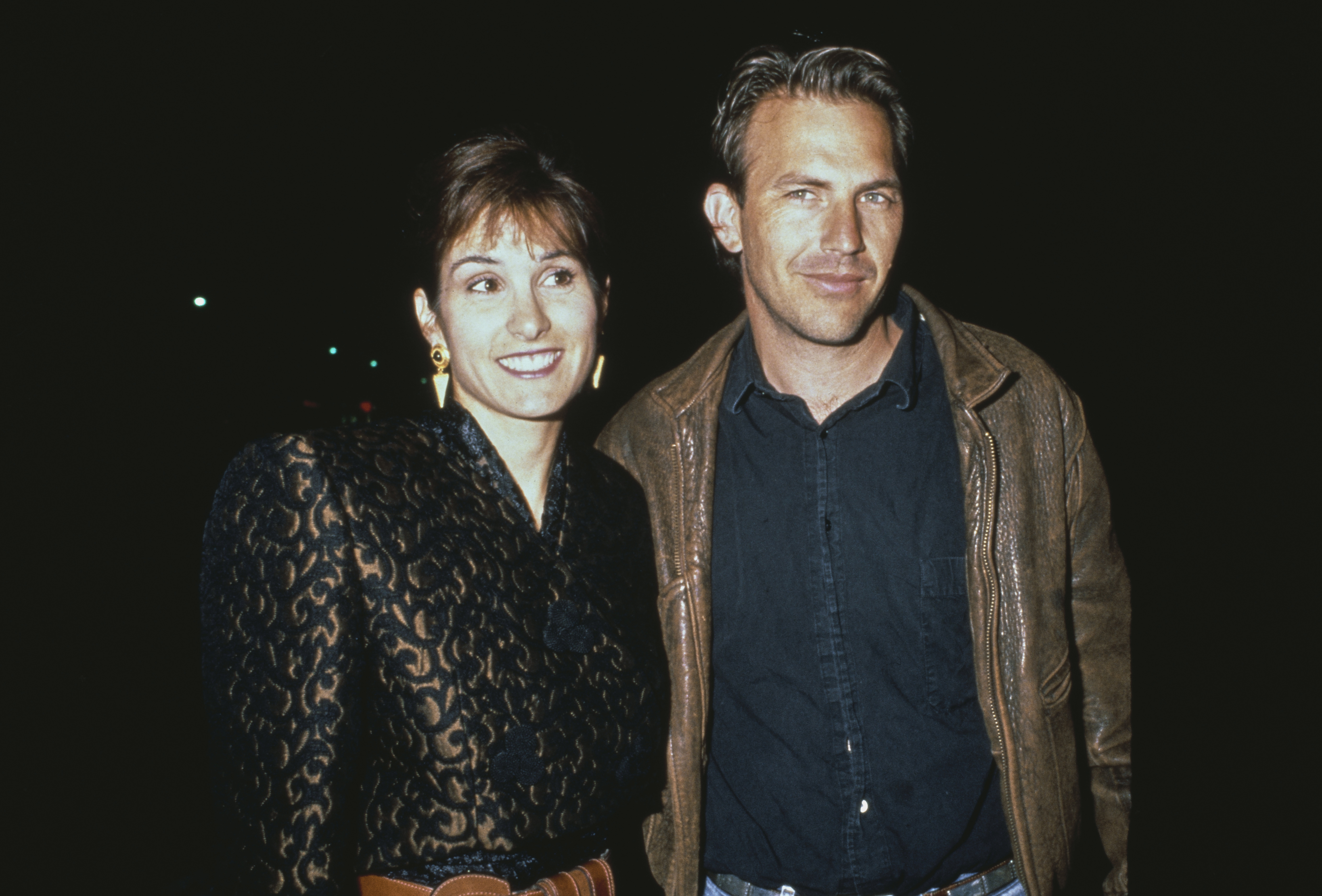 Kevin Costner with wife Cindy Silva in around 1990.