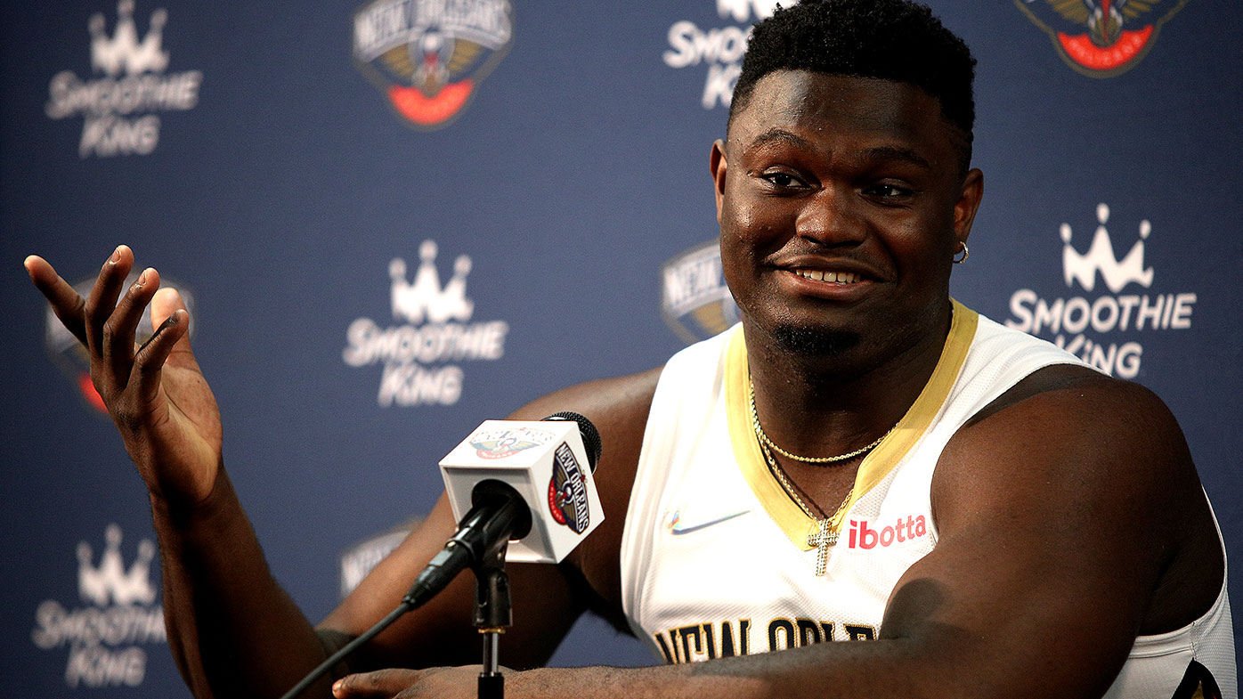 Zion Williamson #1 of the New Orleans Pelicans