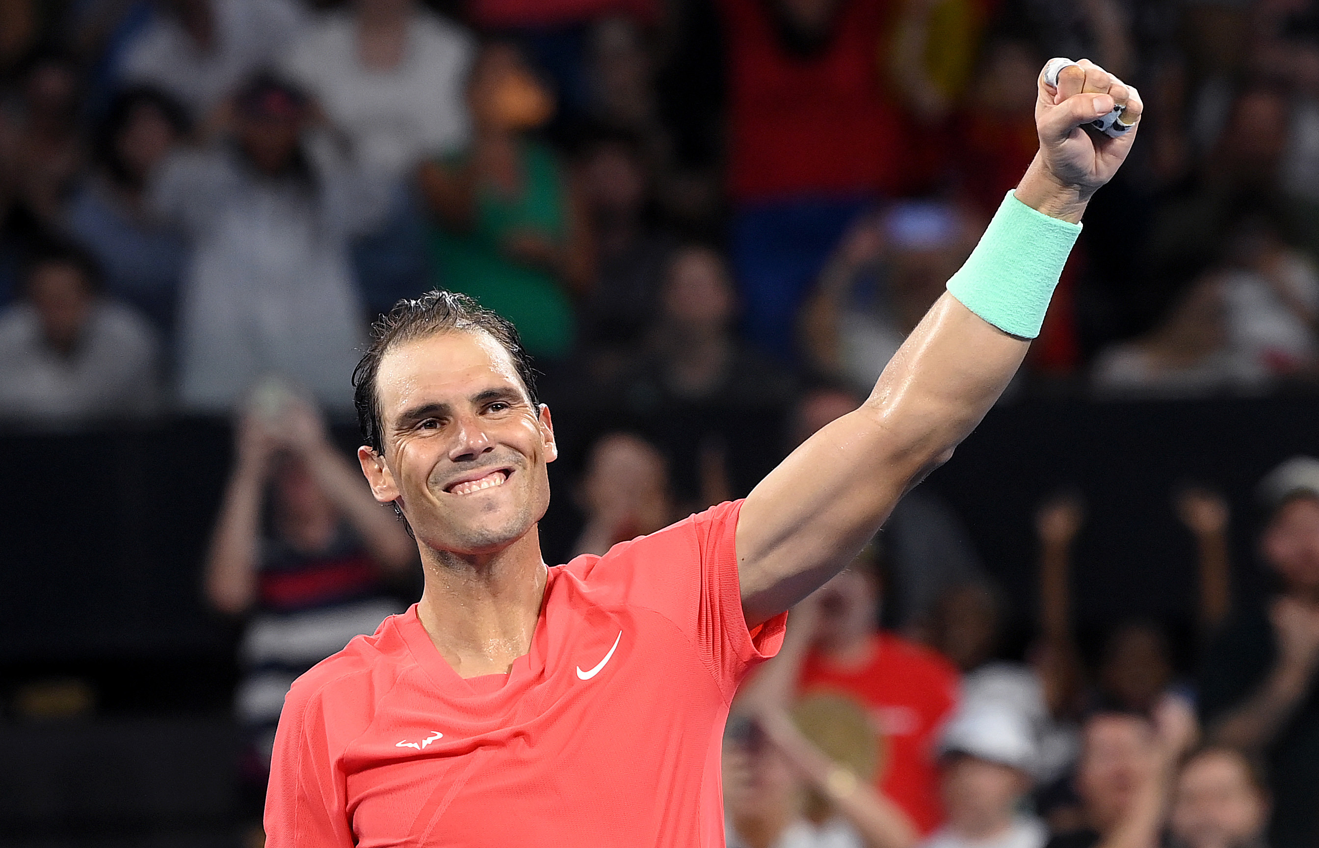 A grateful Nadal says he's happy to be healthy again.