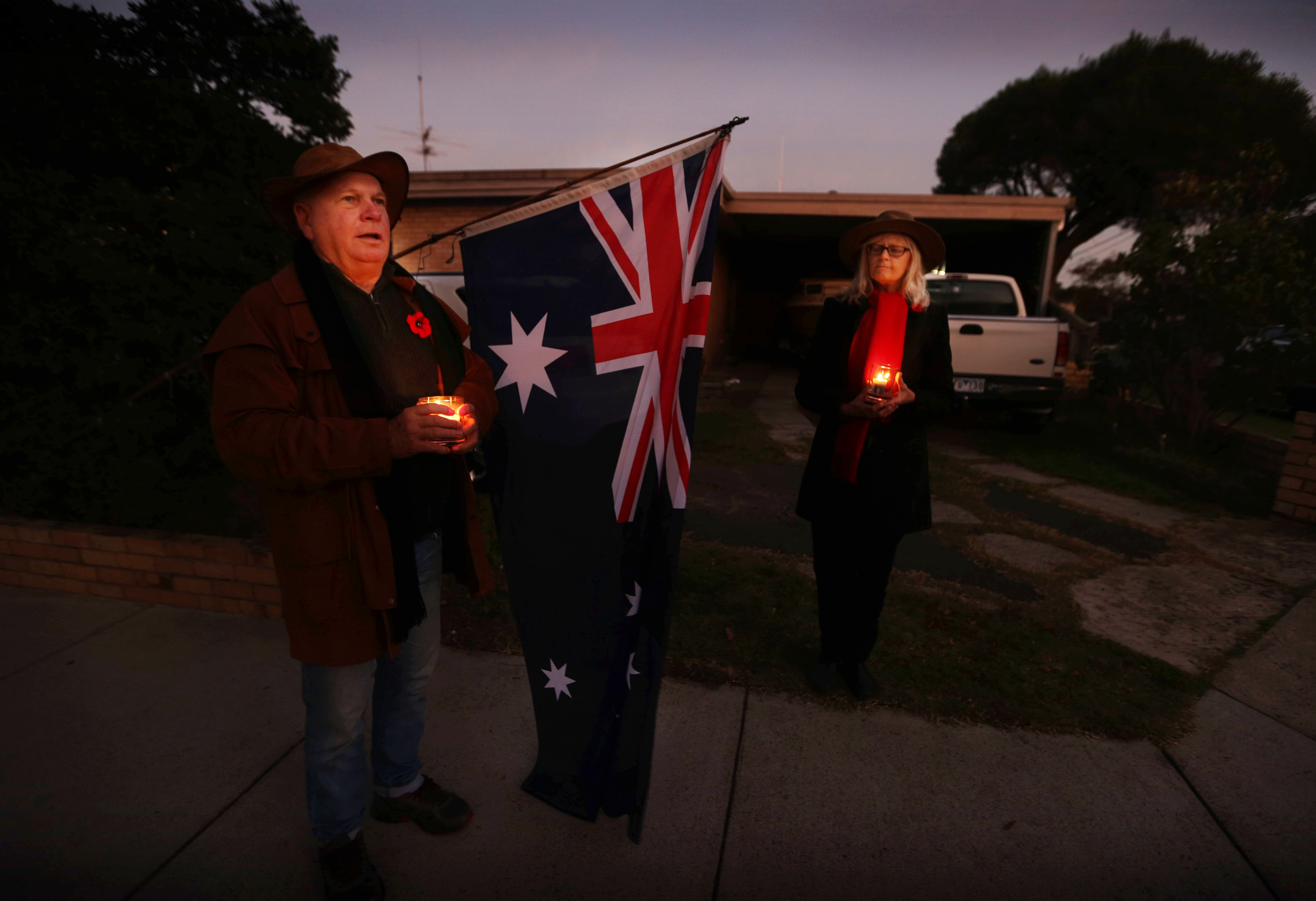 Last year, people paid their respects in their driveways after Anzac Day services were cancelled. 