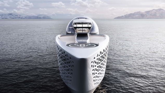 Designer Aaron Olivera says he hopes to power the vessel using experimental nuclear technology.