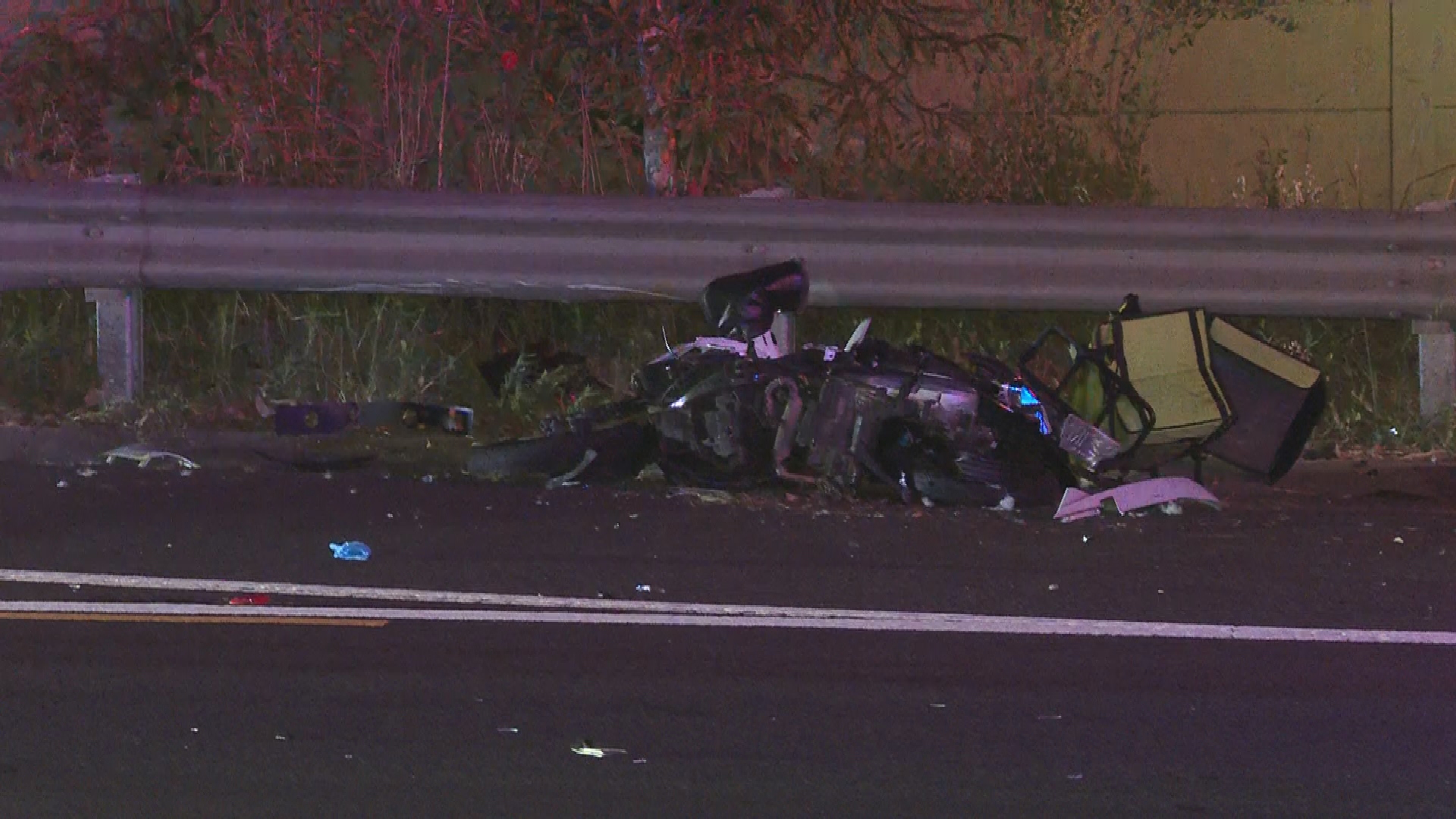 Delivery rider porsche crash Bangor Bypass Sydney