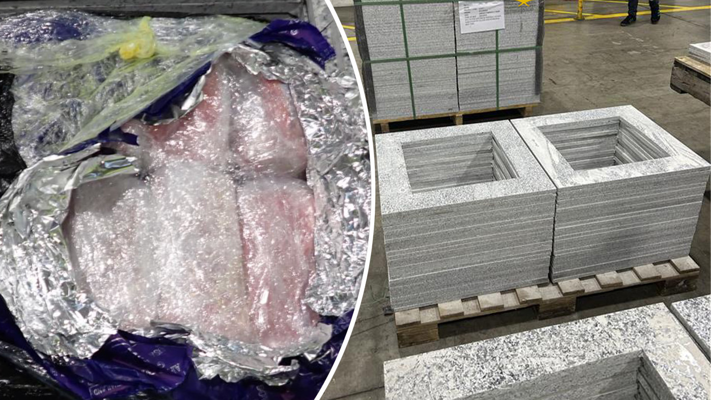 Sydney man charged after 215kg of meth allegedly imported inside tiles