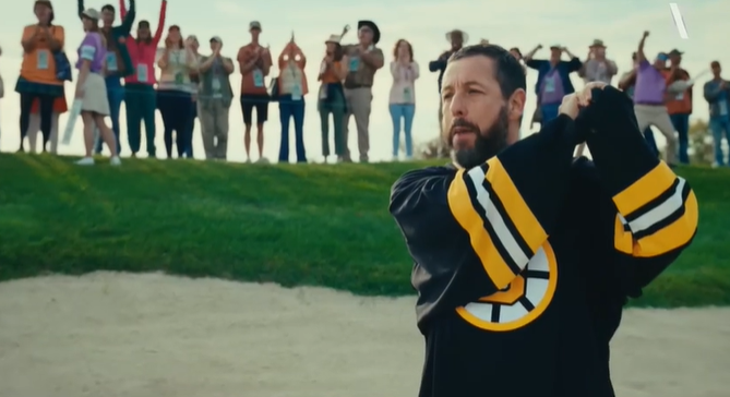 Adam Sandler in the first trailer for Happy Gilmore 2