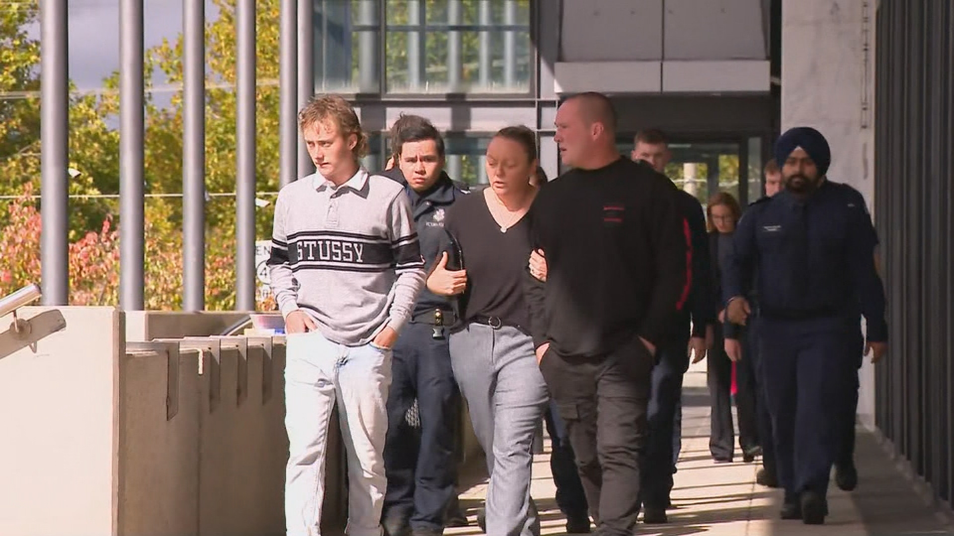 In court today McGuire's heartbroken parents, Glenn and Debbie, sat alongside other loved ones.