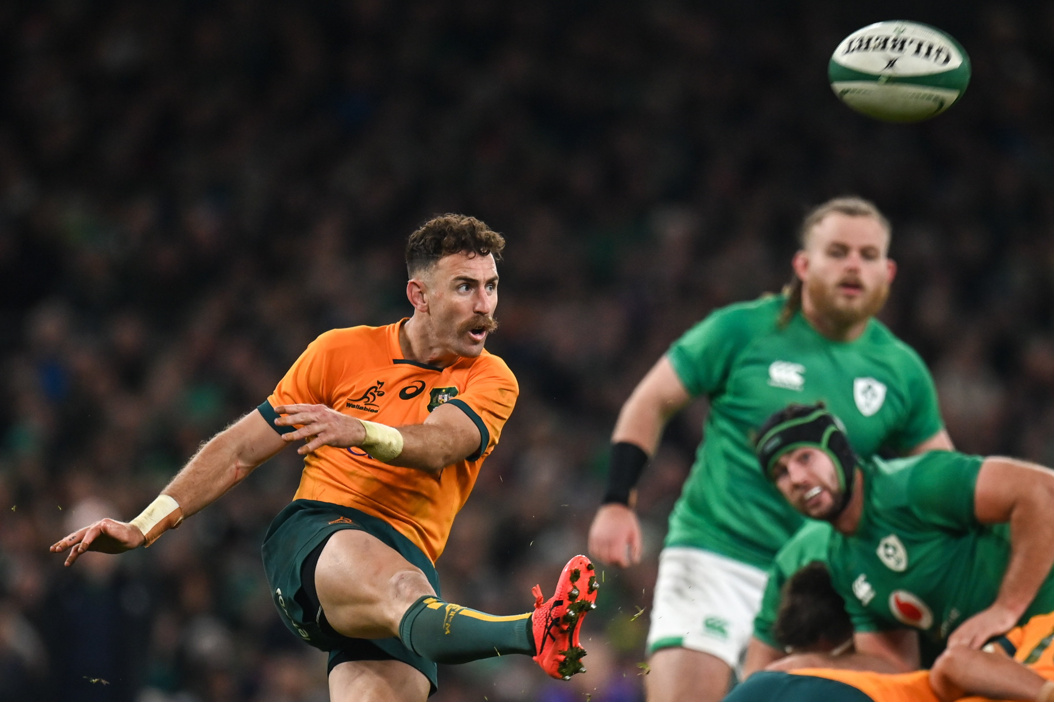 Nic White during the Spring Tour Test between Ireland and Australia at the Aviva Stadium in Dublin.