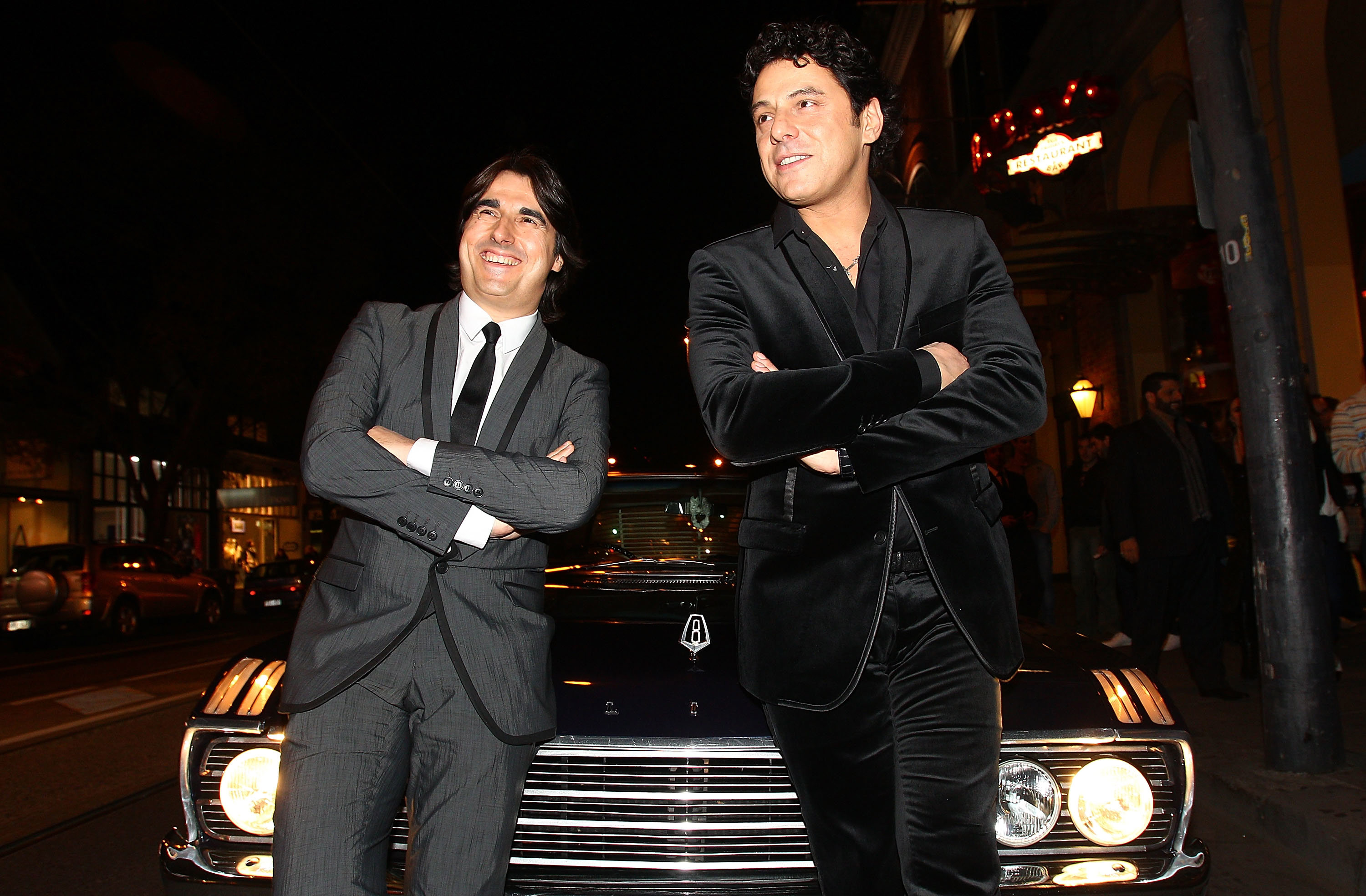 Nick Giannopoulos and Vince Colosimo arrives for the world premiere of 