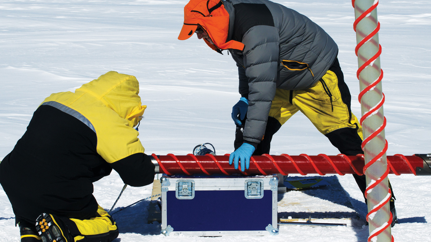 The team will drill for several summer seasons through 2800 metres of ice.