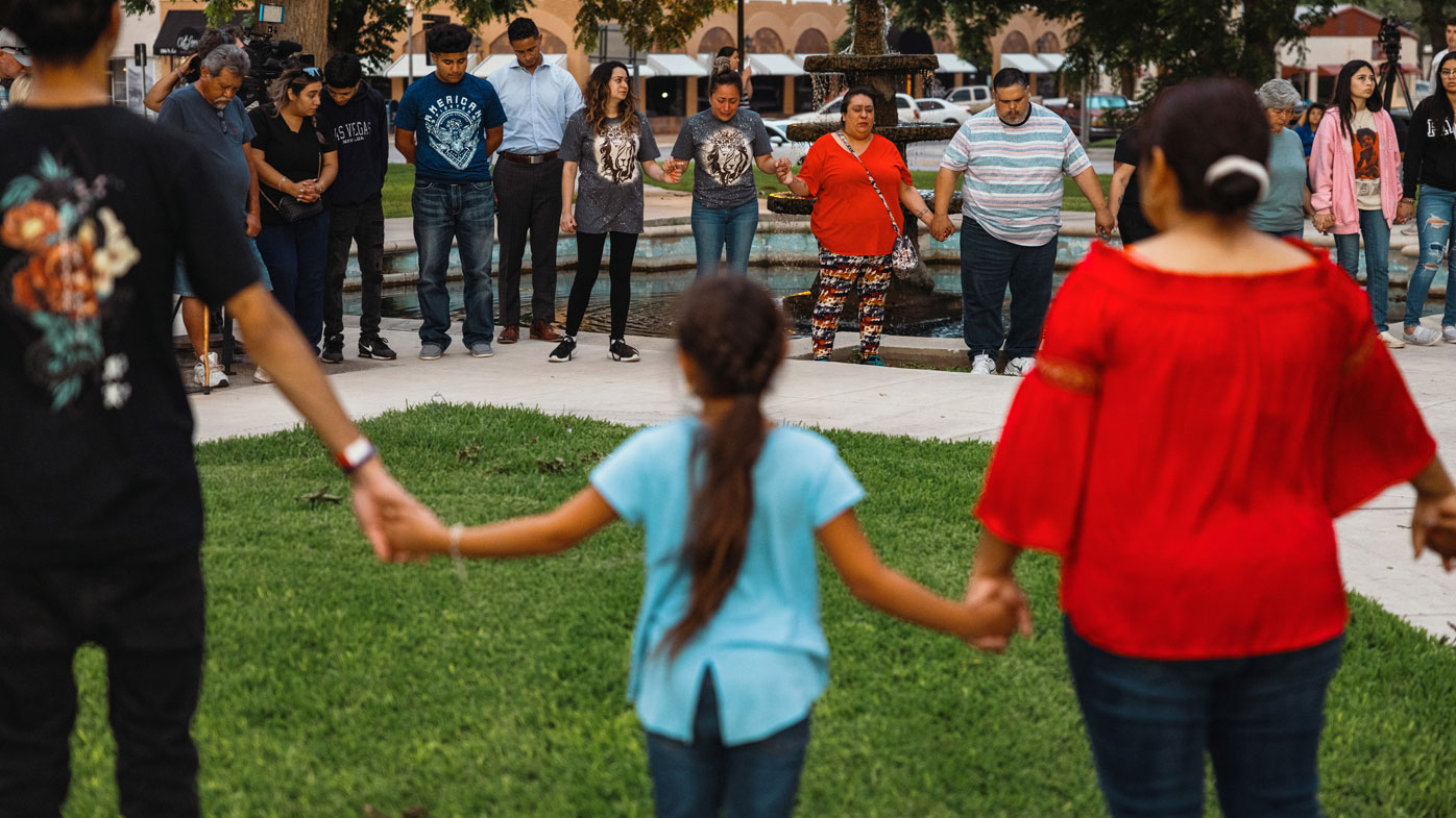 Uvalde residents gather for a prayer vigil after the Texas mass shooting