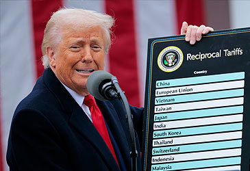 Donald Trump announces reciprocal tariffs at White House in 2025 (Chip Somodevilla/Getty)