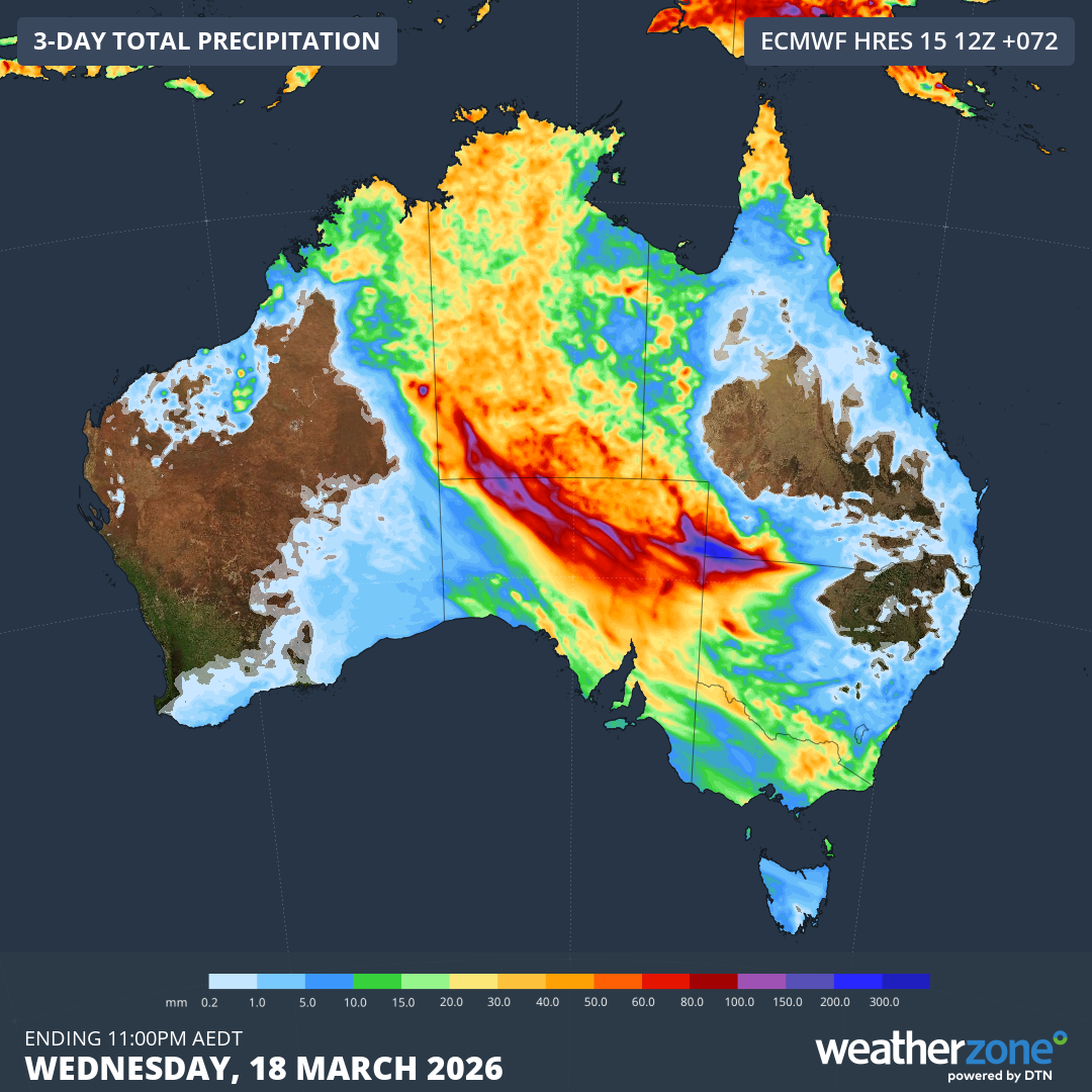 Every state will receive heavy rainfall this week.