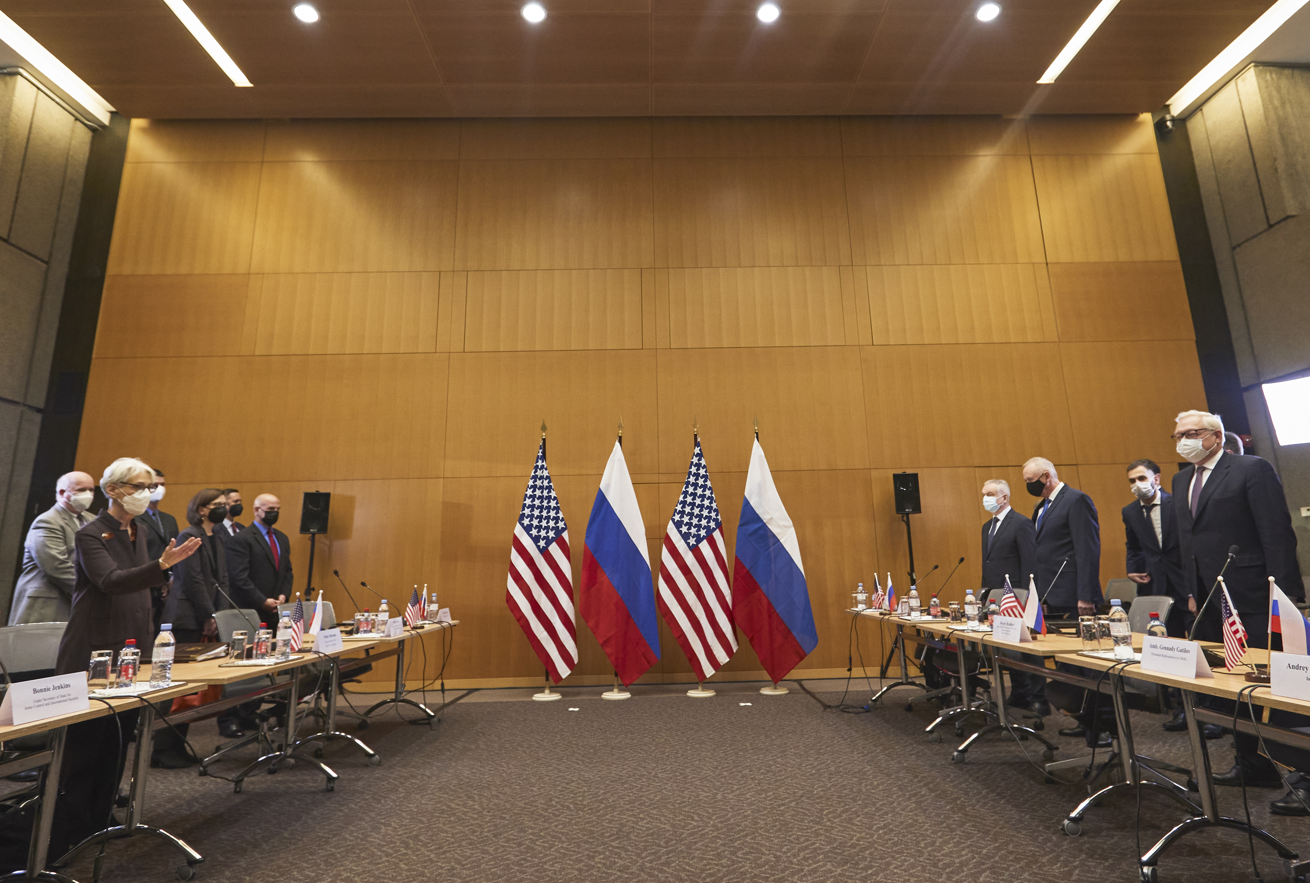 No progress was allegedly at talks between Russia and the US over the Ukraine. 