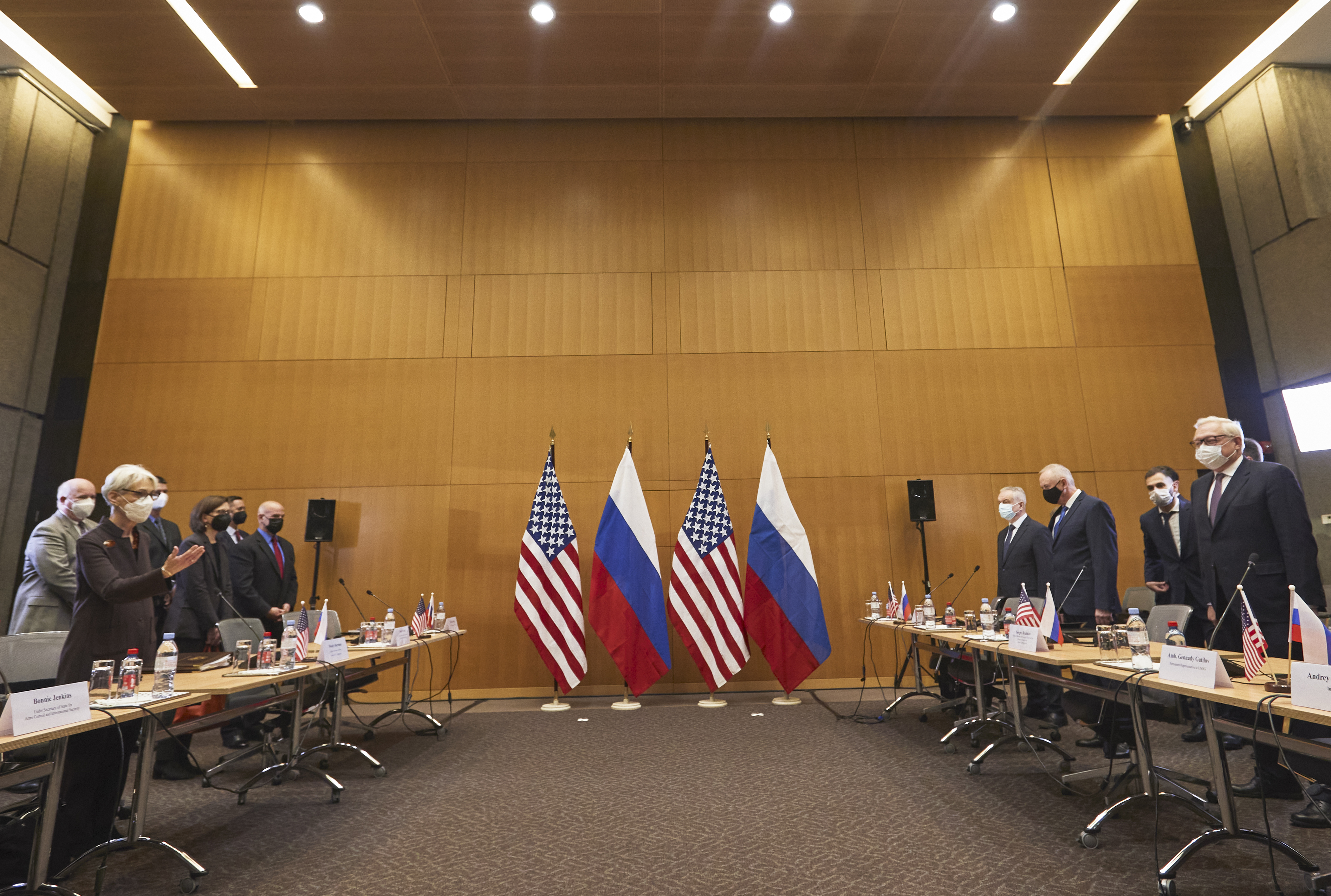 No progress was allegedly at talks between Russia and the US over the Ukraine. 